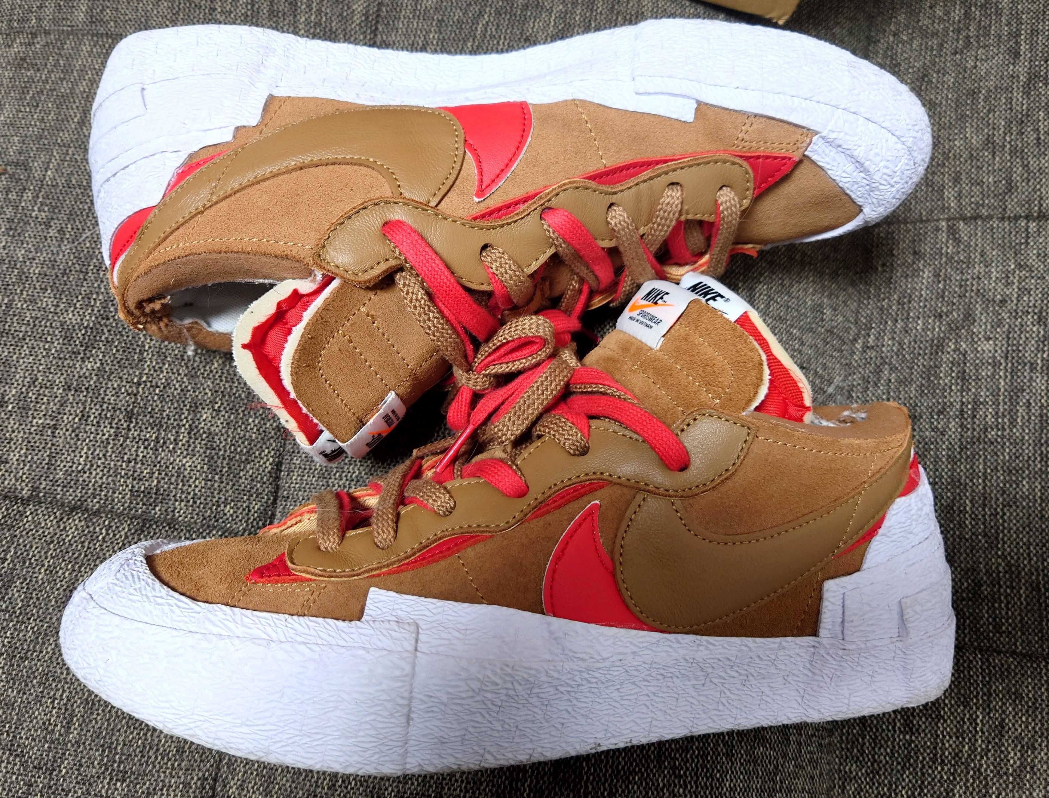 SACAI × NIKE BLAZER LOW "BRITISH TAN"