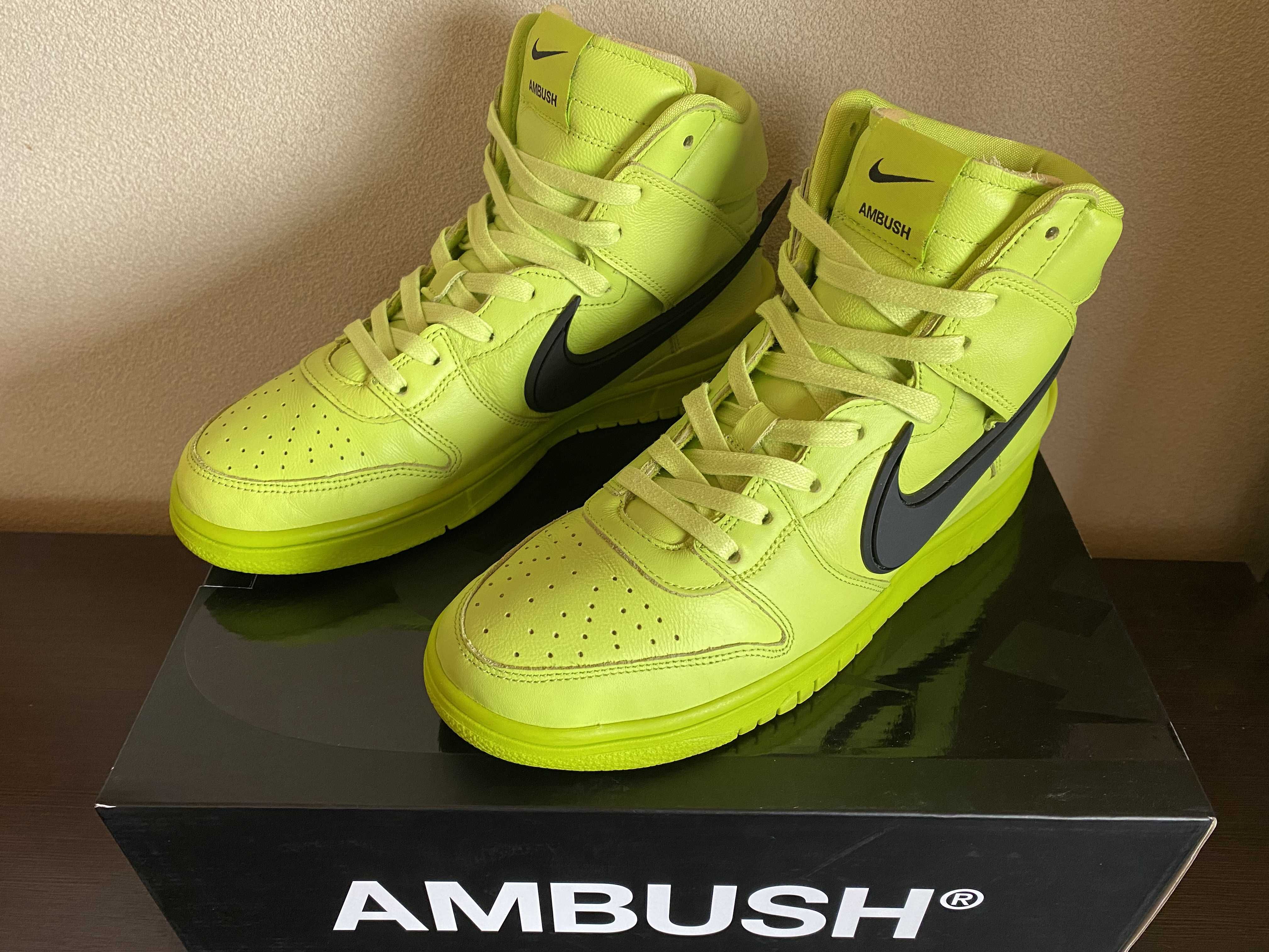 AMBUSH × NIKE DUNK HIGH "FLASH LIME"