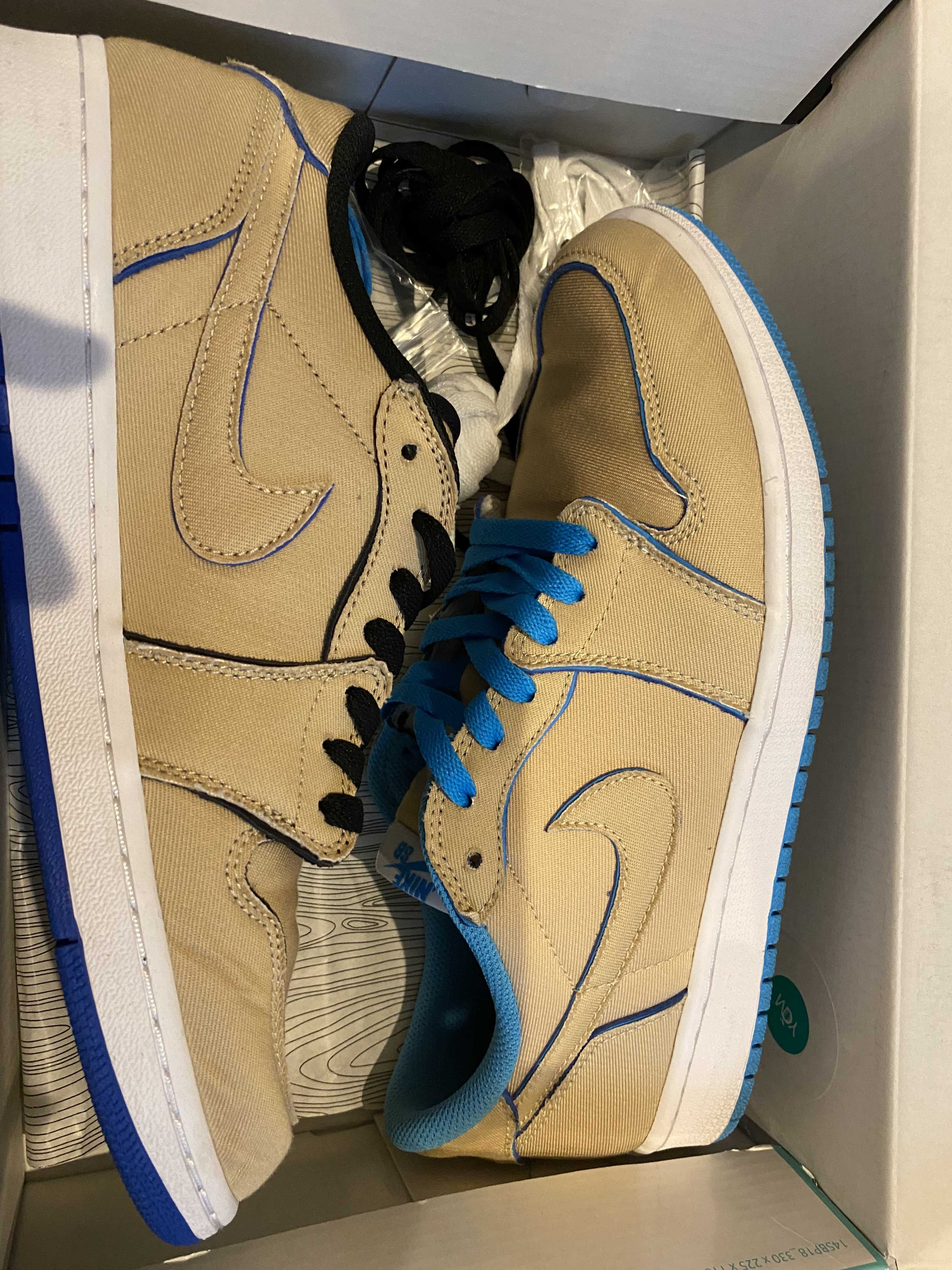 Nike SB Air Jordan 1 Low "Desert Ore/Royal Blue" 