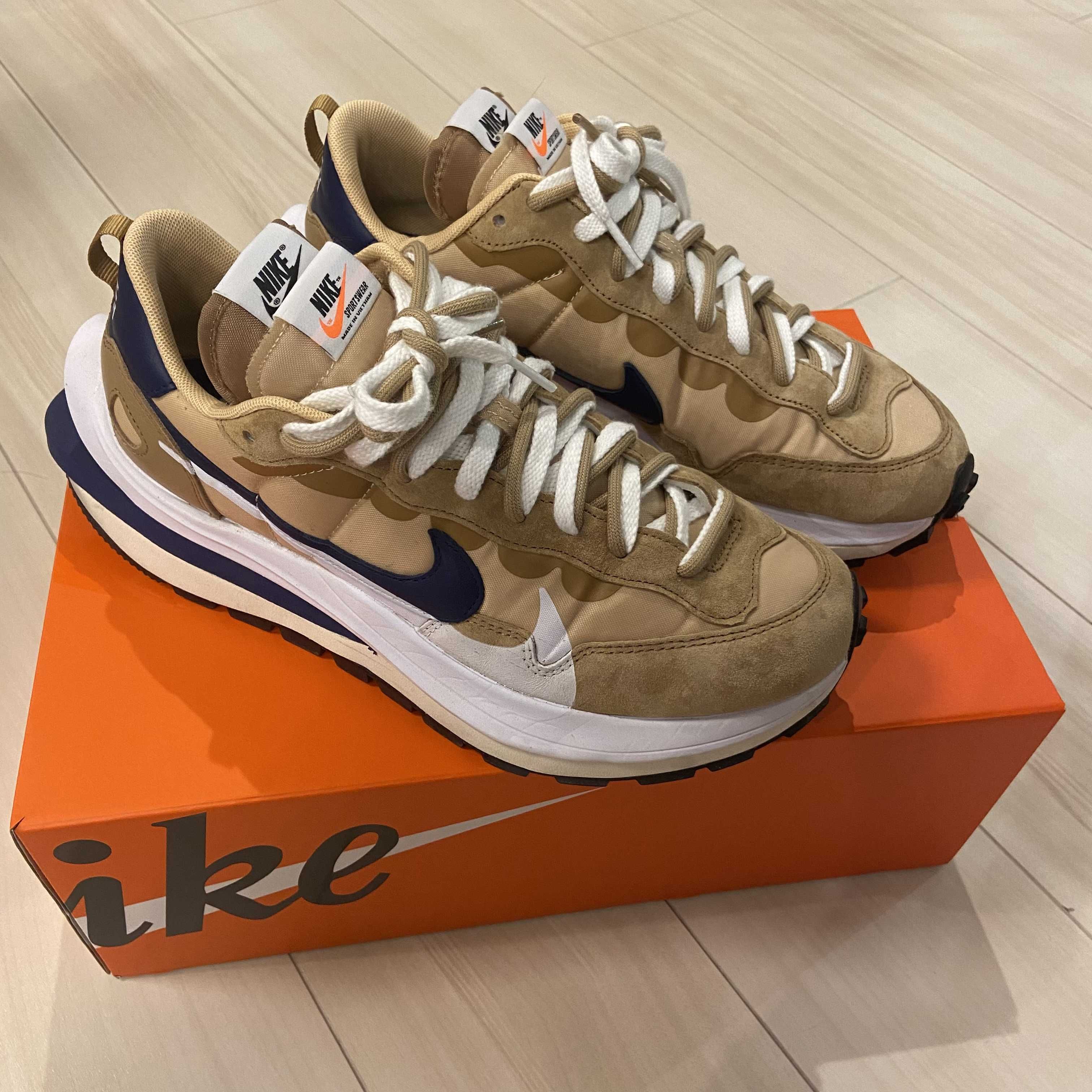 Sacai × Nike Vapor Waffle "Sesame And Blue Void"
