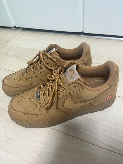 Supreme × Nike Air Force 1 Low "Flax/Wheat"