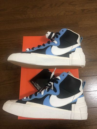 sacai × NIKE BLAZER MID "BLACK / BLUE"