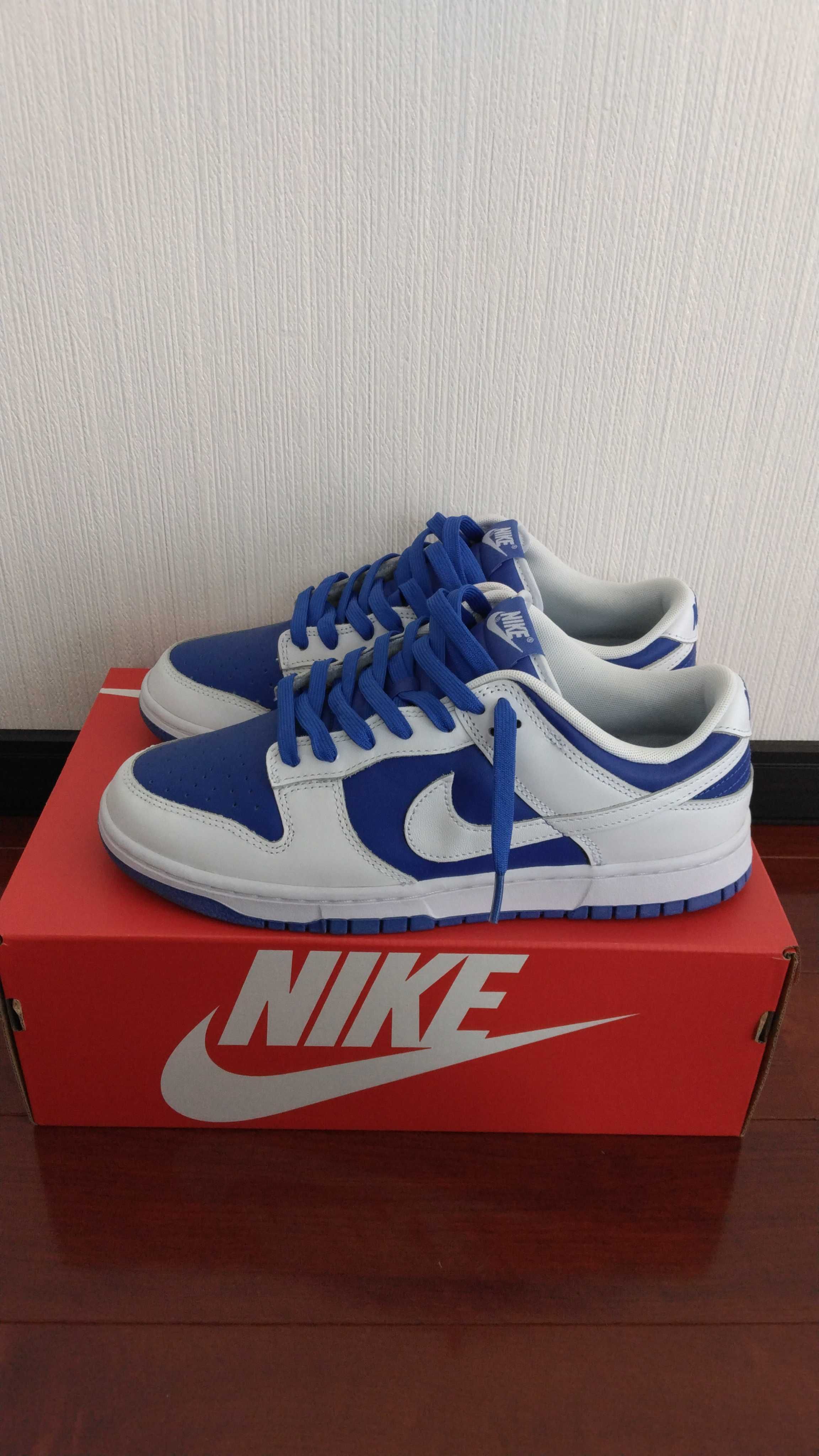 Nike Dunk Low Retro "Racer Blue and White"