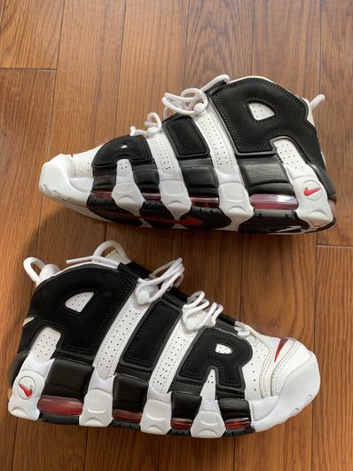 NIKE AIR MORE UPTEMPO "WHITE/BLACK/UNIVERSITY RED"(2020)