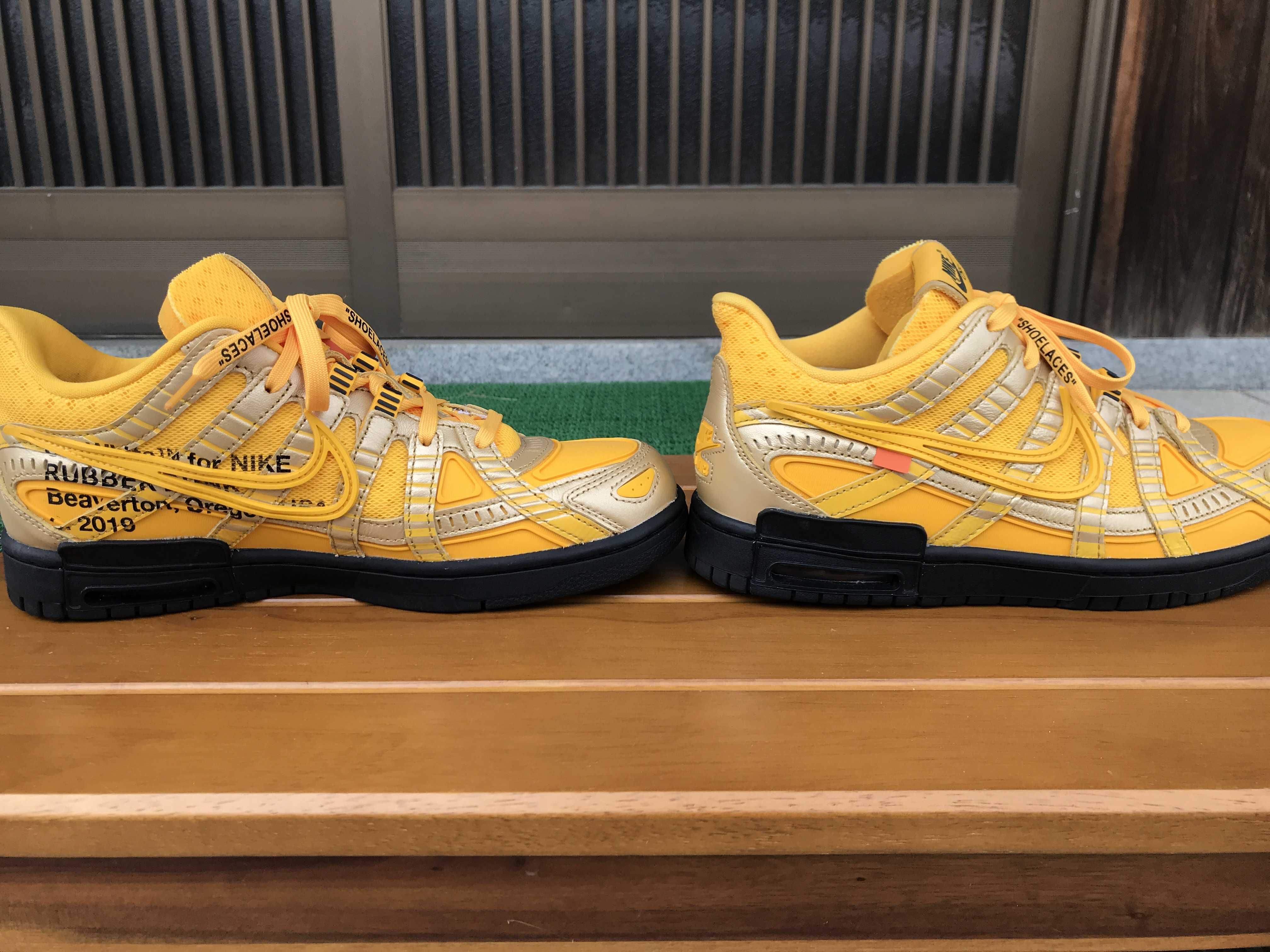 Off-White × Nike Air Rubber Dunk "University Gold"
