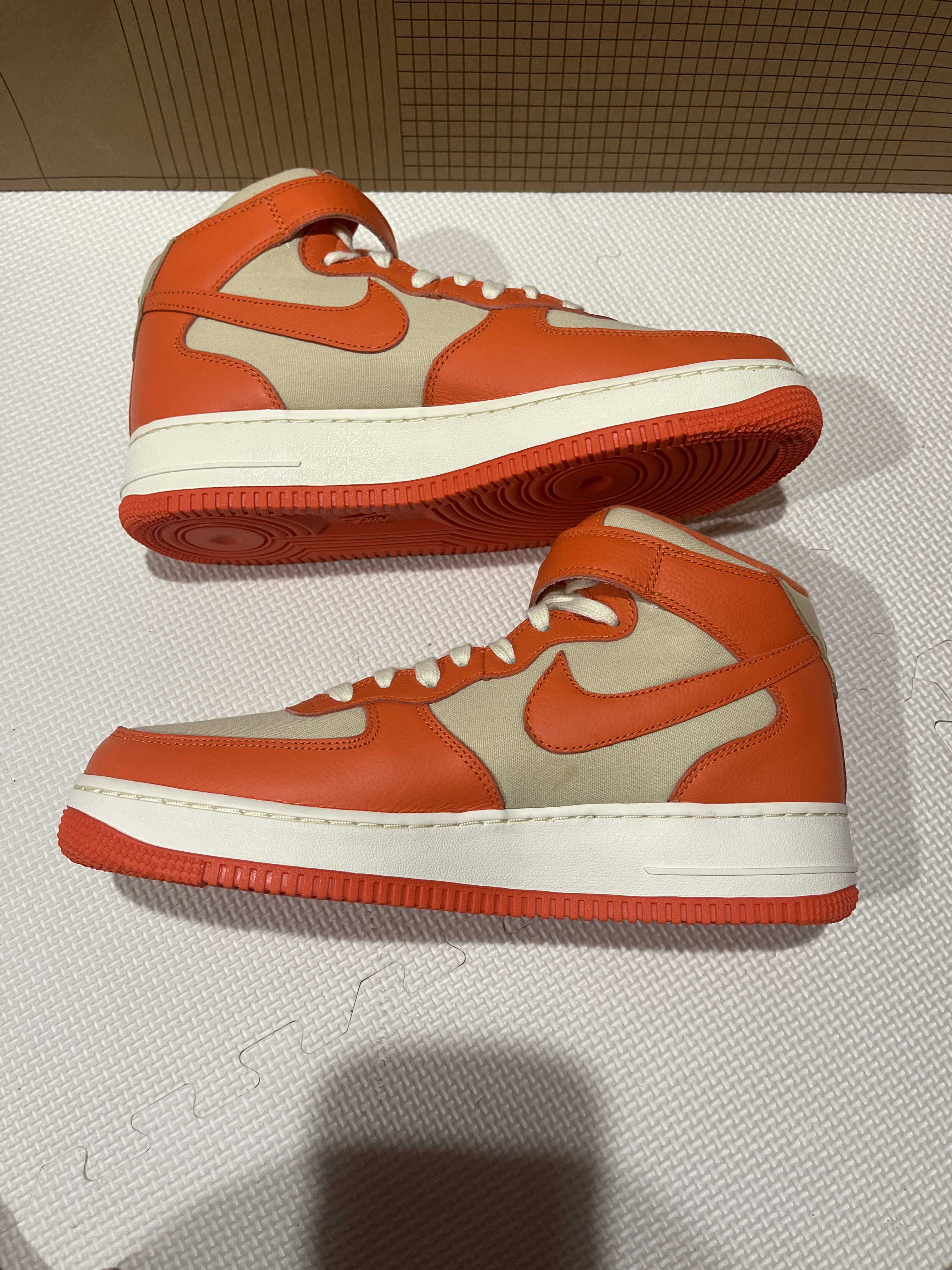 Nike Air Force 1 Mid '07 LX NBHD "Team Gold/Safety Orange"
