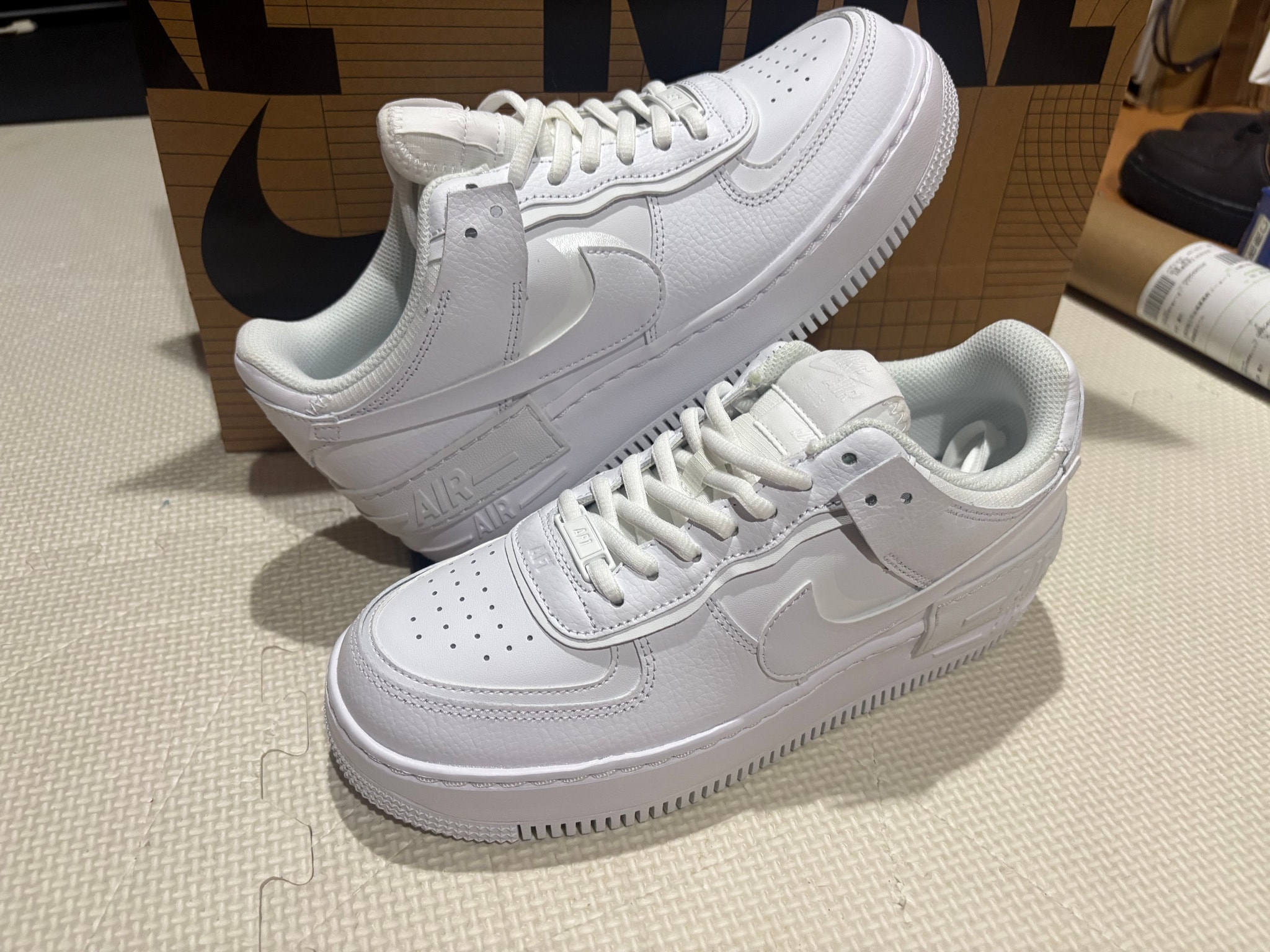 Nike Women's Air Force 1 Low Shadow "Triple White"