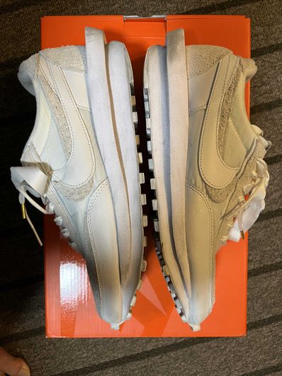 sacai × Nike LDV Waffle "Triple White"