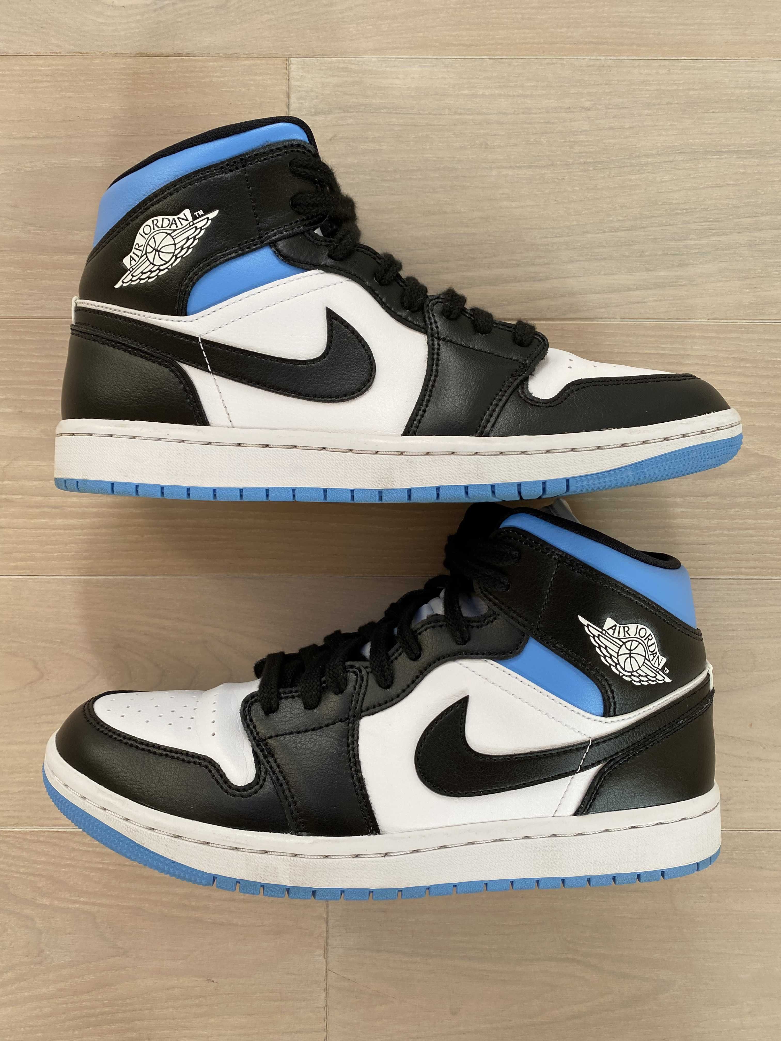 Nike Women's Air Jordan 1 Mid "Black/University Blue"