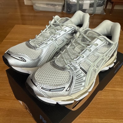 KITH Ronnie Fieg × Asics Gel-Kayano 12.1 "Cream/Pure Aqua"