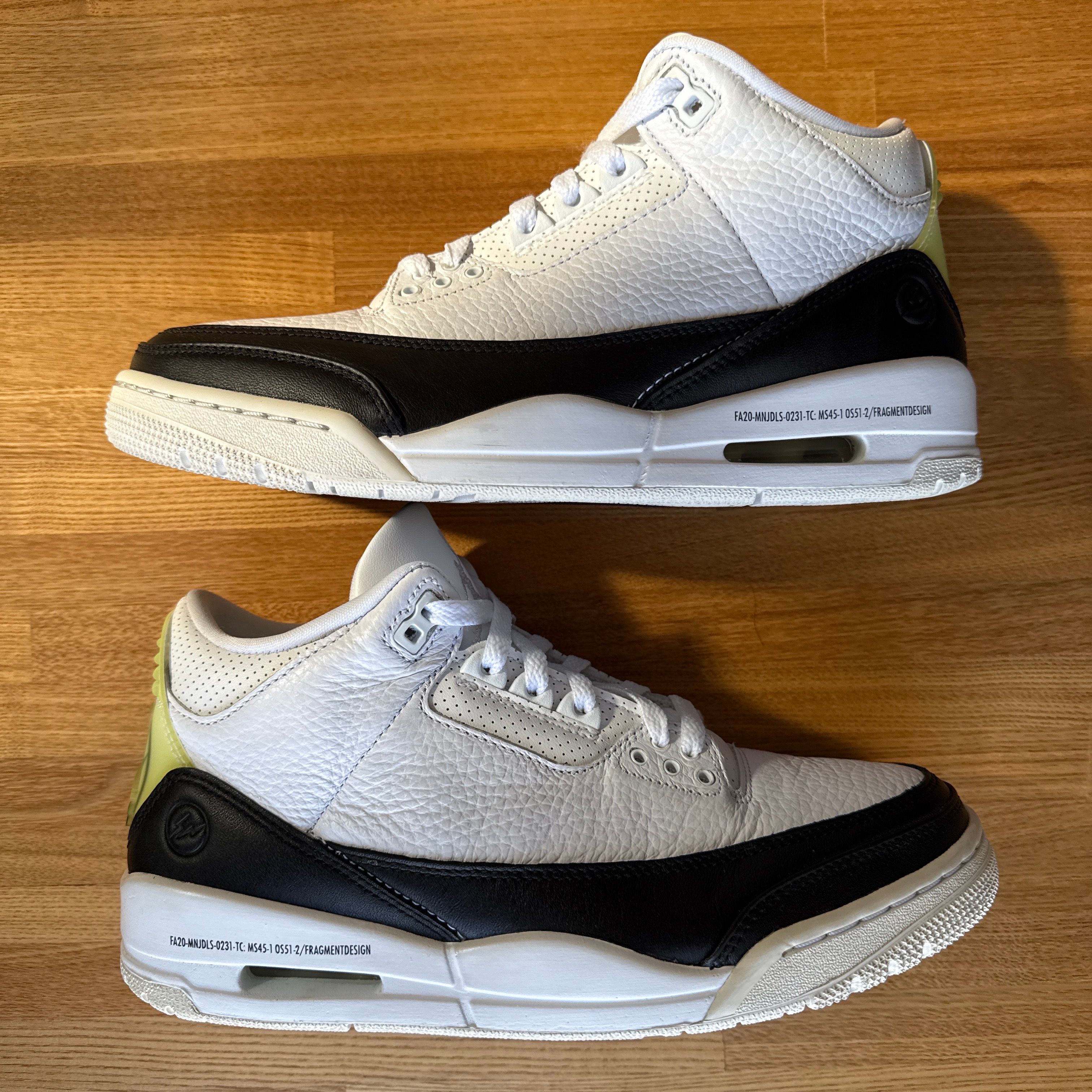 Fragment × Nike Air Jordan 3 "White/Black"