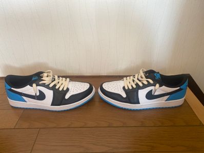 Nike Air Jordan 1 Low OG "Black and Dark Powder Blue/UNC"