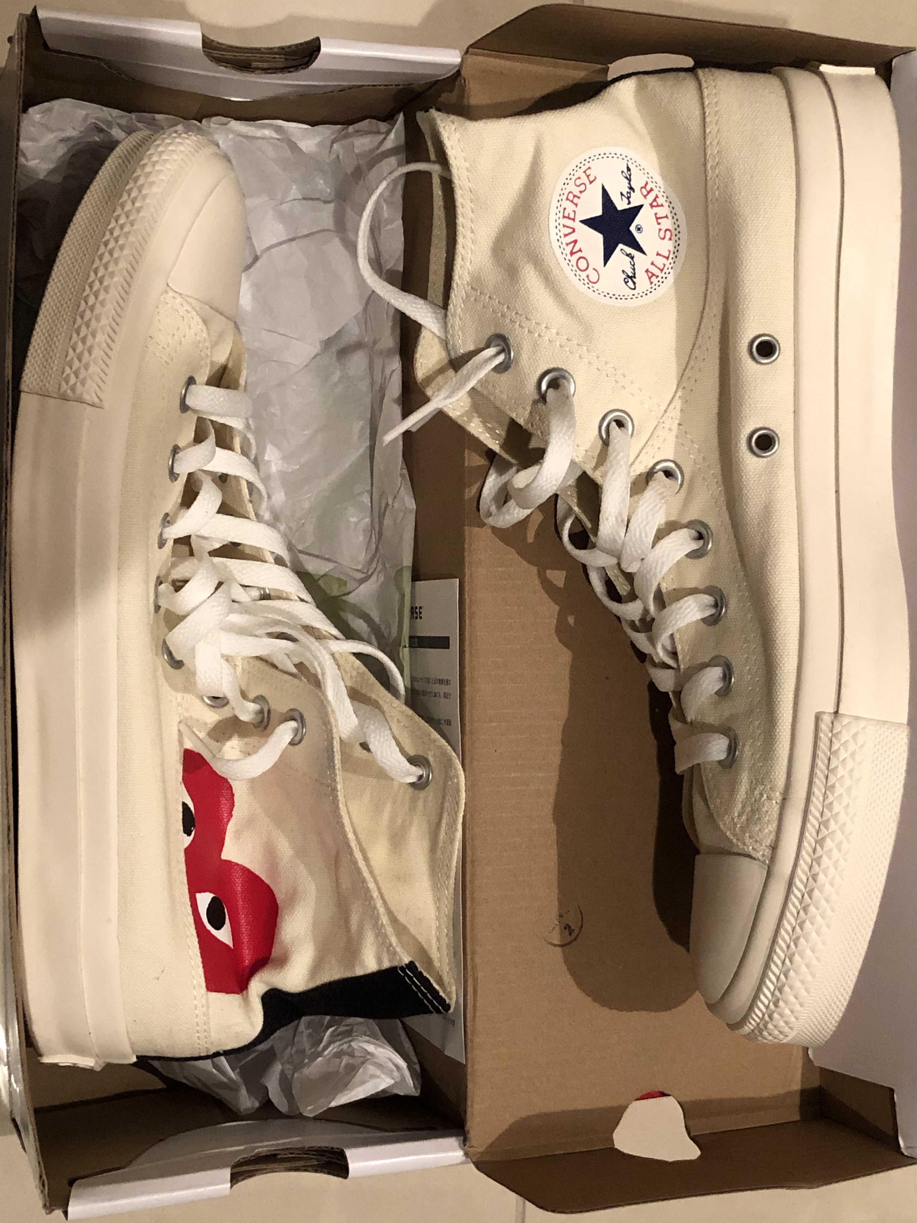 PLAY COMME des GARCONS × Converse All Star Hi "White"