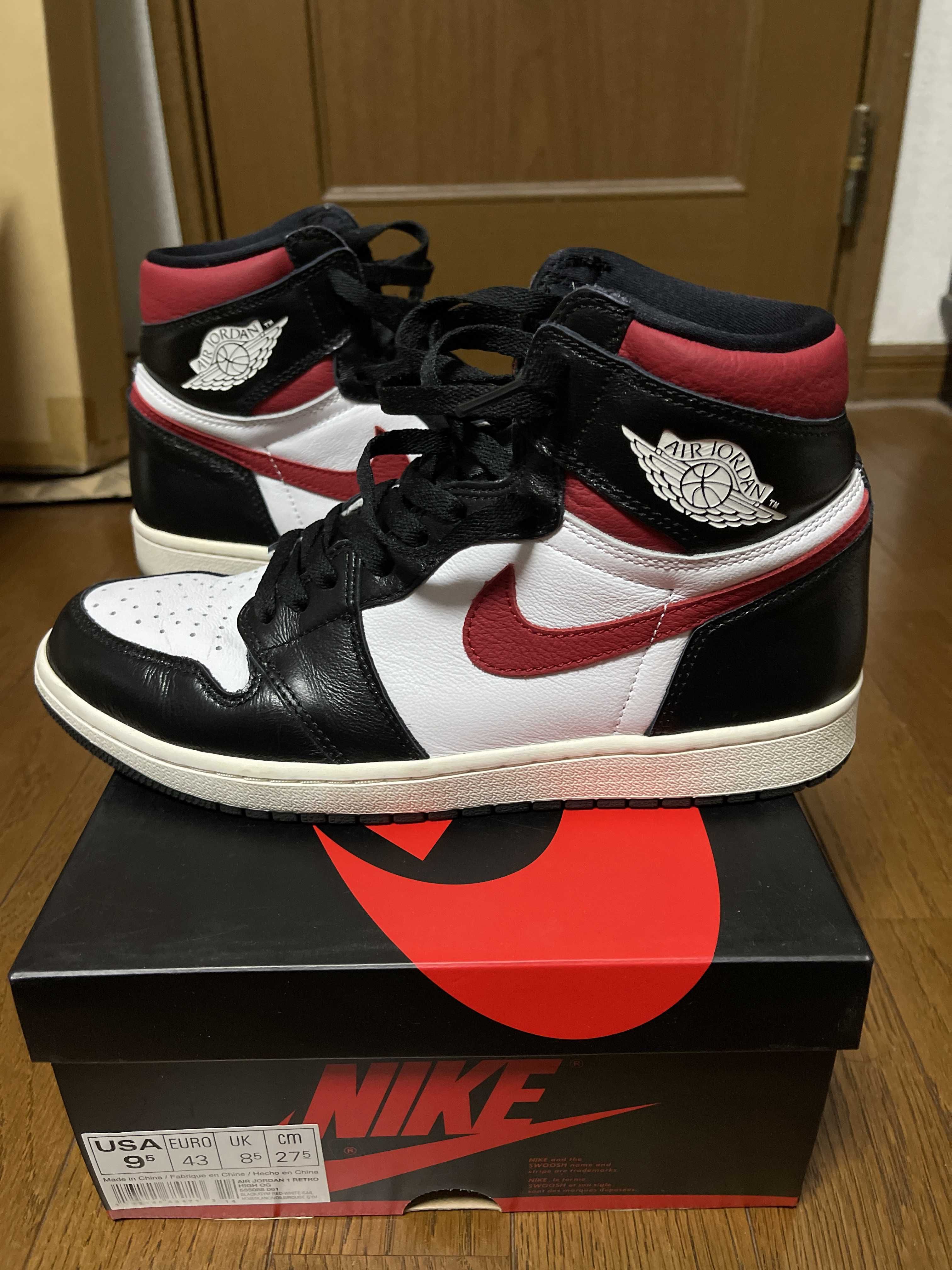 Nike Air Jordan 1 Retro High "Black/White/Sail/Gym Red"