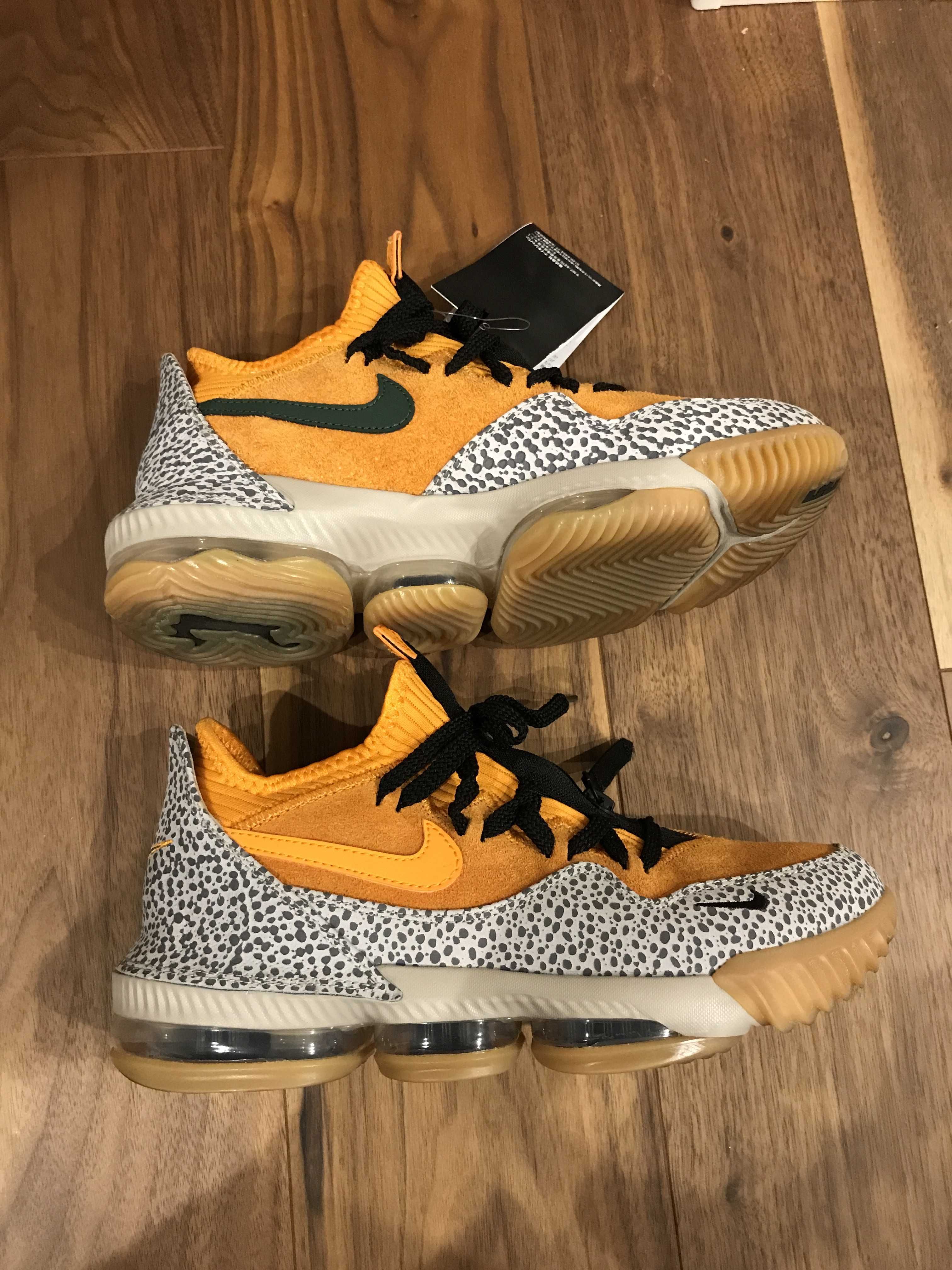 atmos × Nike LeBron 16 Low "Safari" (CD9471-800/CI3358-800)