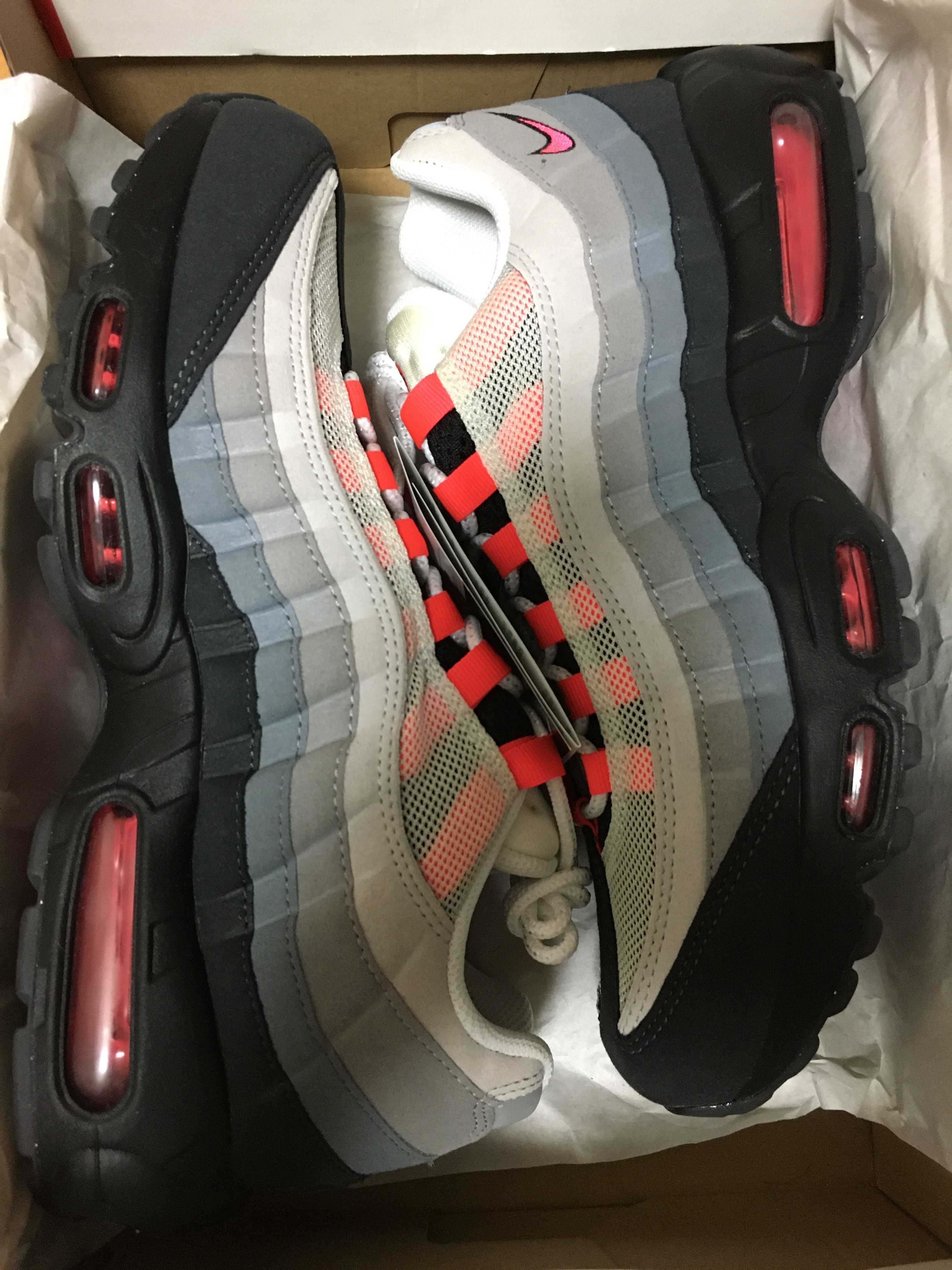 Nike Air Max 95 "White/Solar Red"