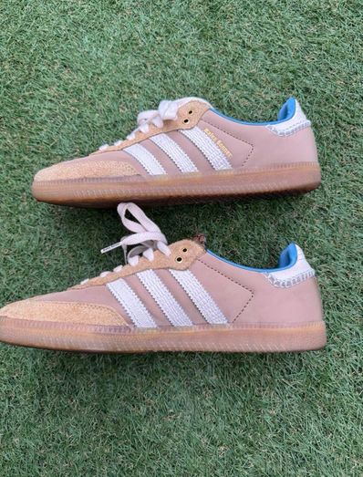Wales Bonner × adidas Nylon Samba "Desert/Wonder White/Ash Blue"