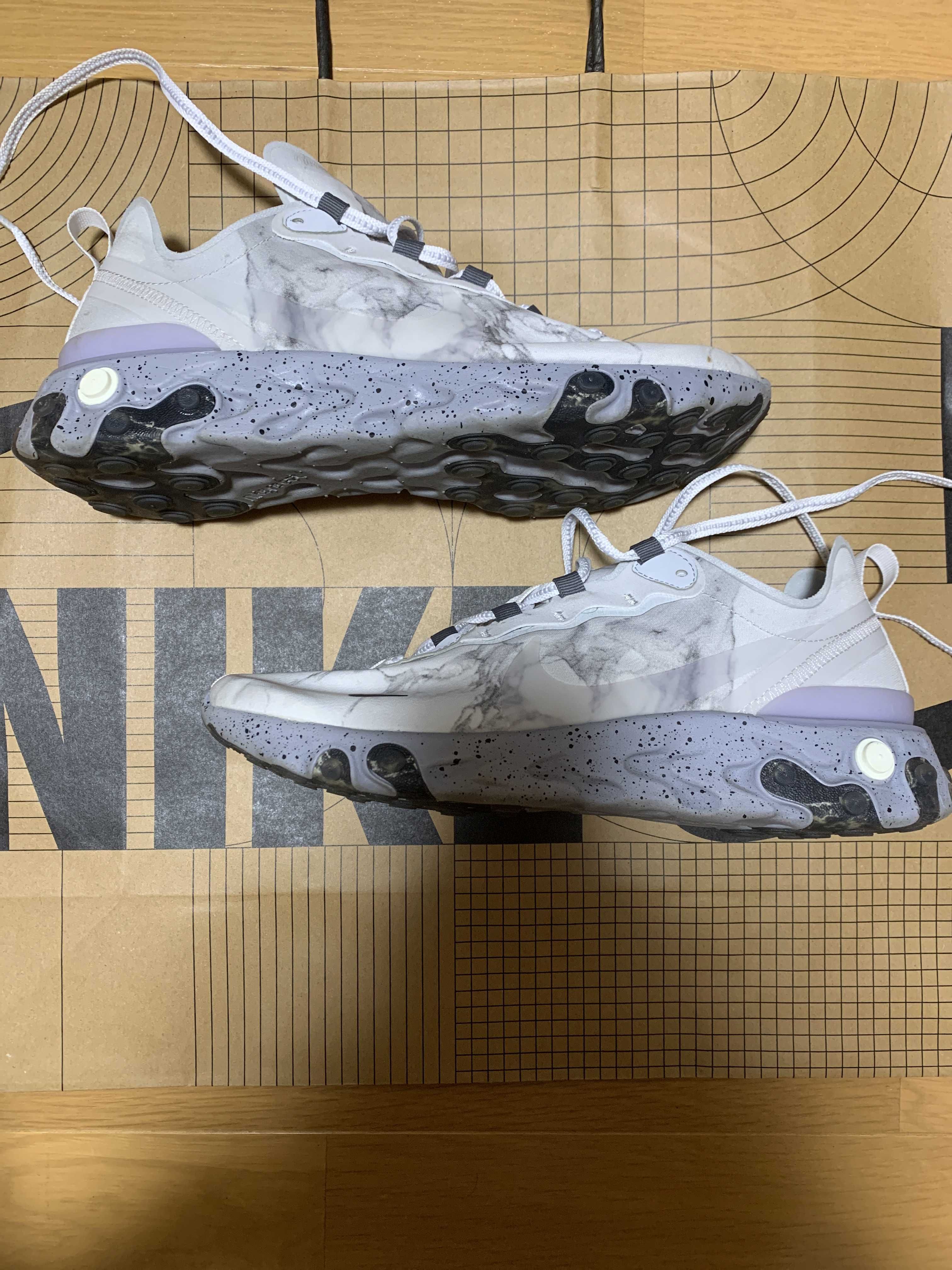 KENDRICK LAMAR×NIKE REACT ELEMENT 55 "PURE PLATINUM/CLEAR-WOLF GREY-BLACK"