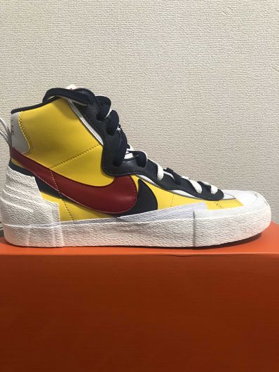 sacai × Nike Blazer Mid "Varsity Maize/Varsity Red"