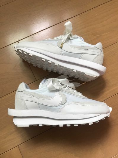 sacai × Nike LDV Waffle "Triple White"