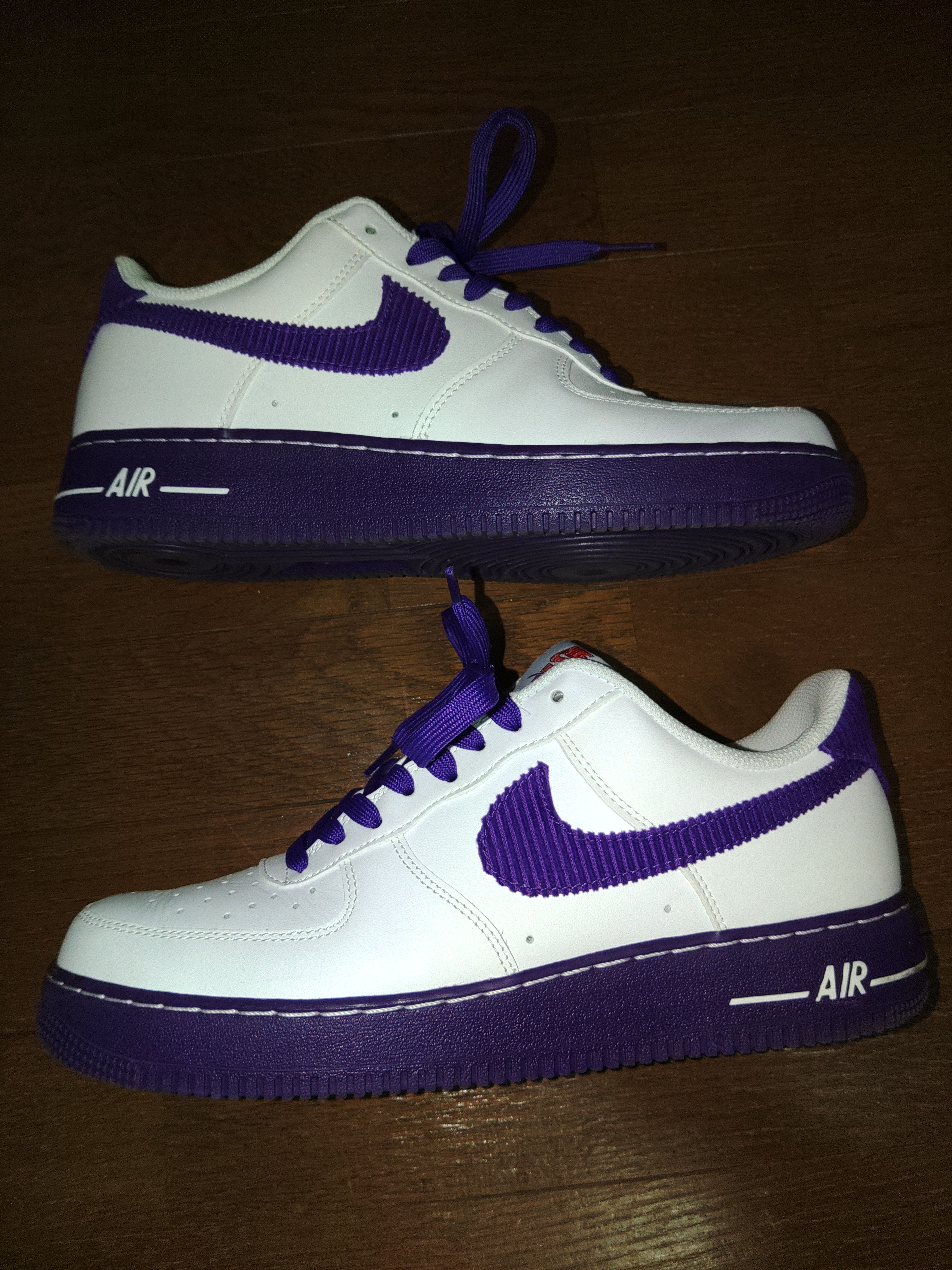 Nike Air Force 1 Low '07 EMB "White and Court Purple"