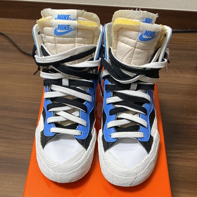 sacai × NIKE BLAZER MID "BLACK / BLUE"