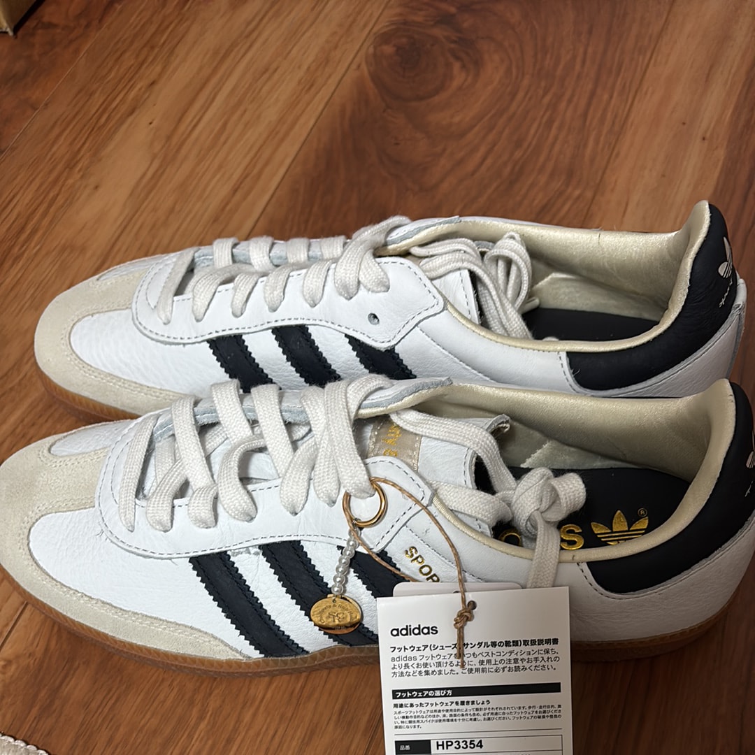 Sporty & Rich × adidas Samba OG "Footwear White"