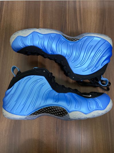 Air foamposite sales one university blue