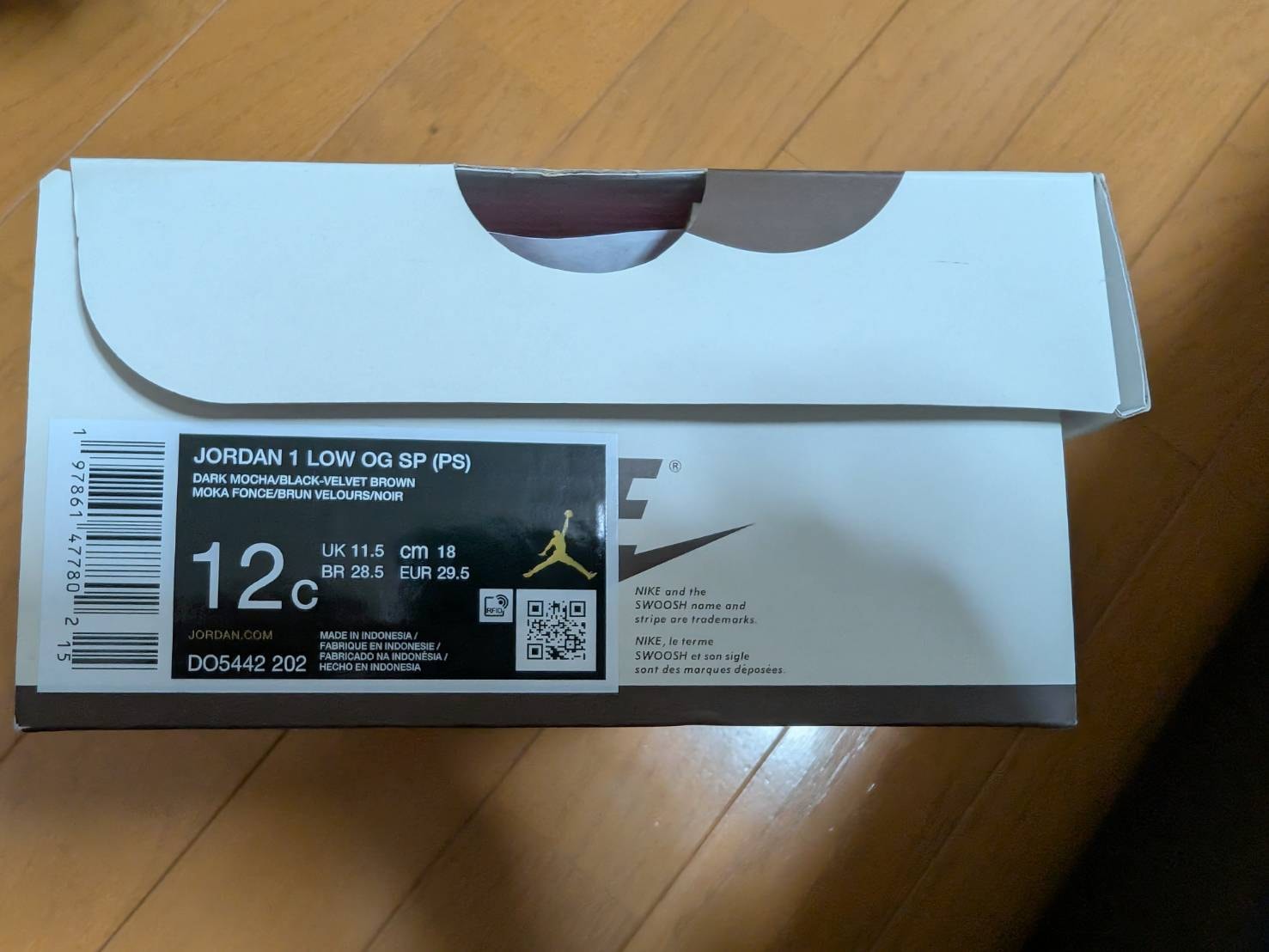 Travis Scott × Nike PS Jordan 1 Low OG SP "Velvet Brown and Dark Mocha"