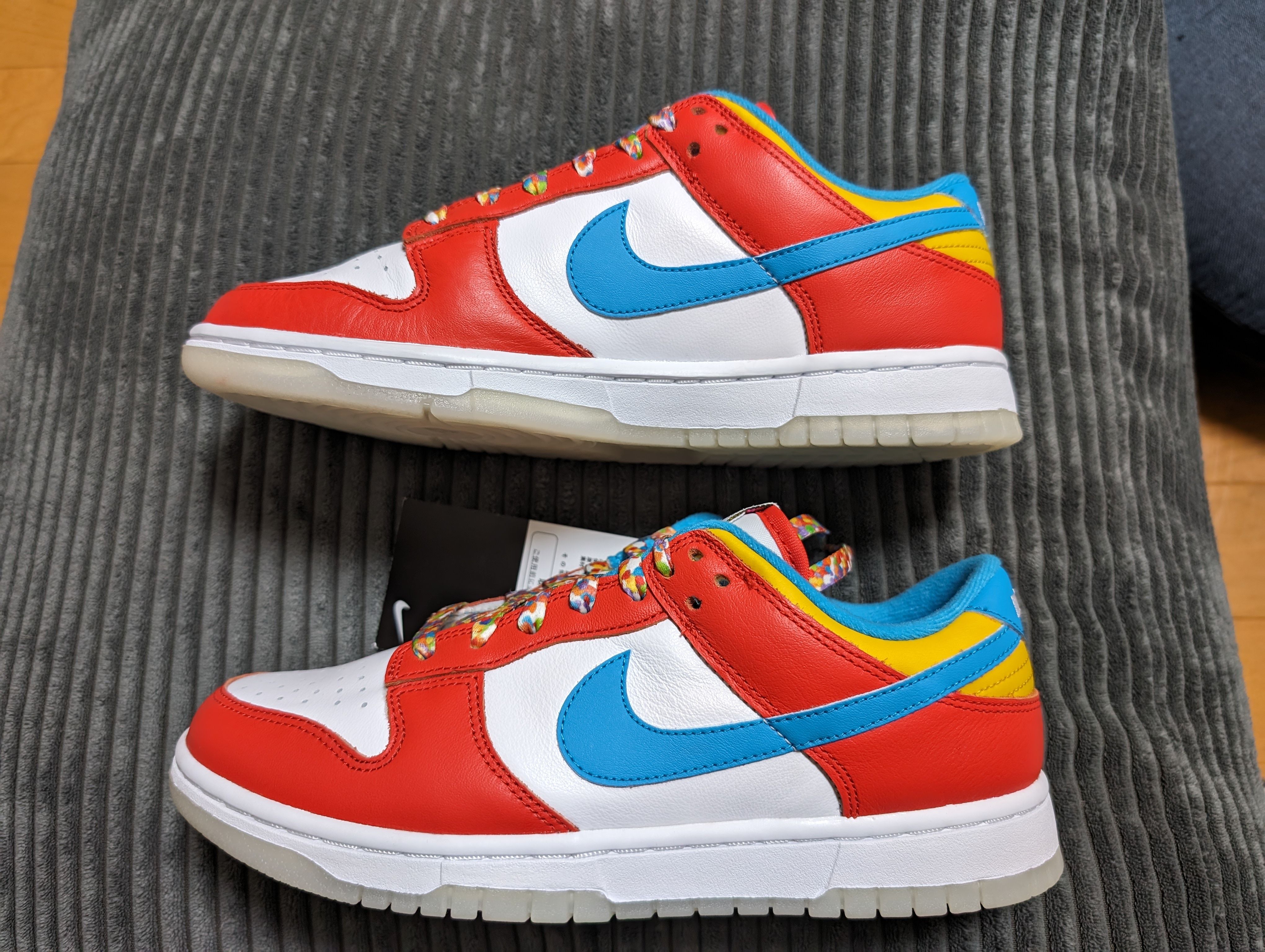 FRUiTY PEBBLESTM × Nike Dunk Low QS "Habanero Red/Dark Sulfur/Laser Blue"