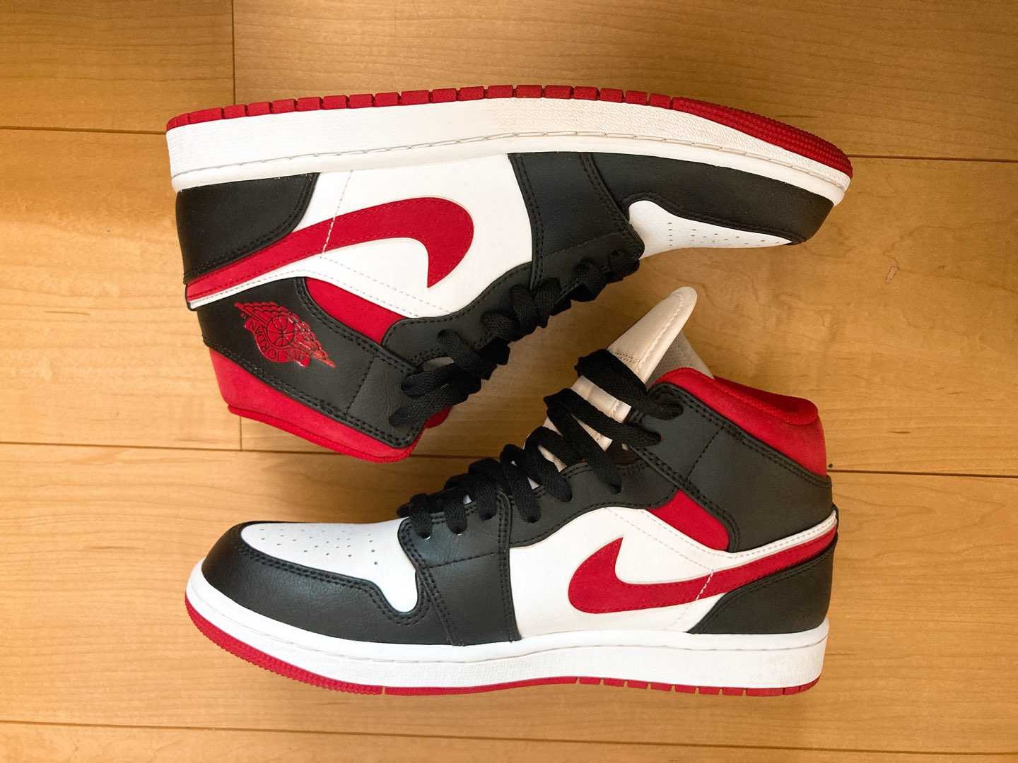 Nike Air Jordan 1 Mid "White/Gym Red Black"