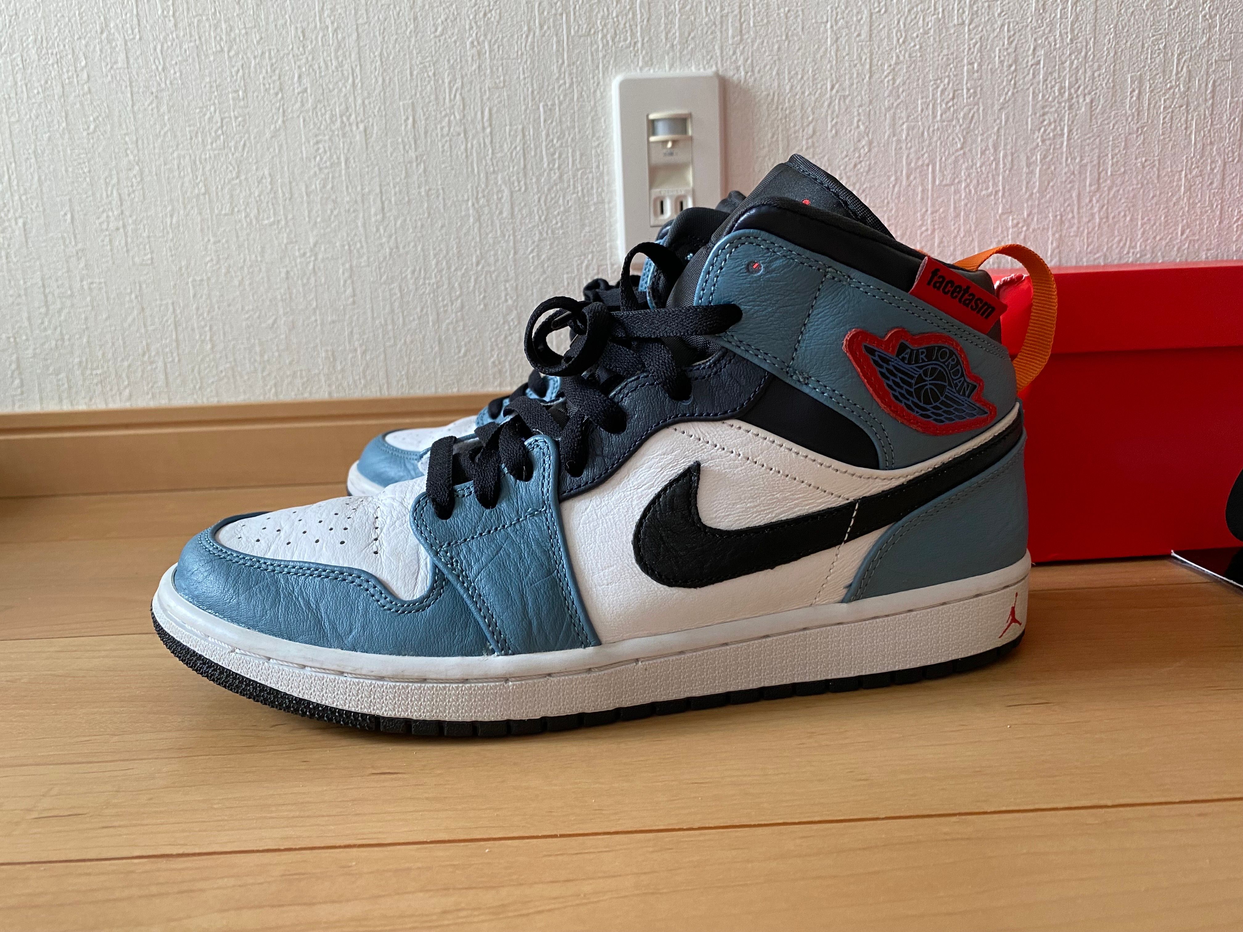 FACETASM × Nike Air Jordan 1 Mid "White/Navy"