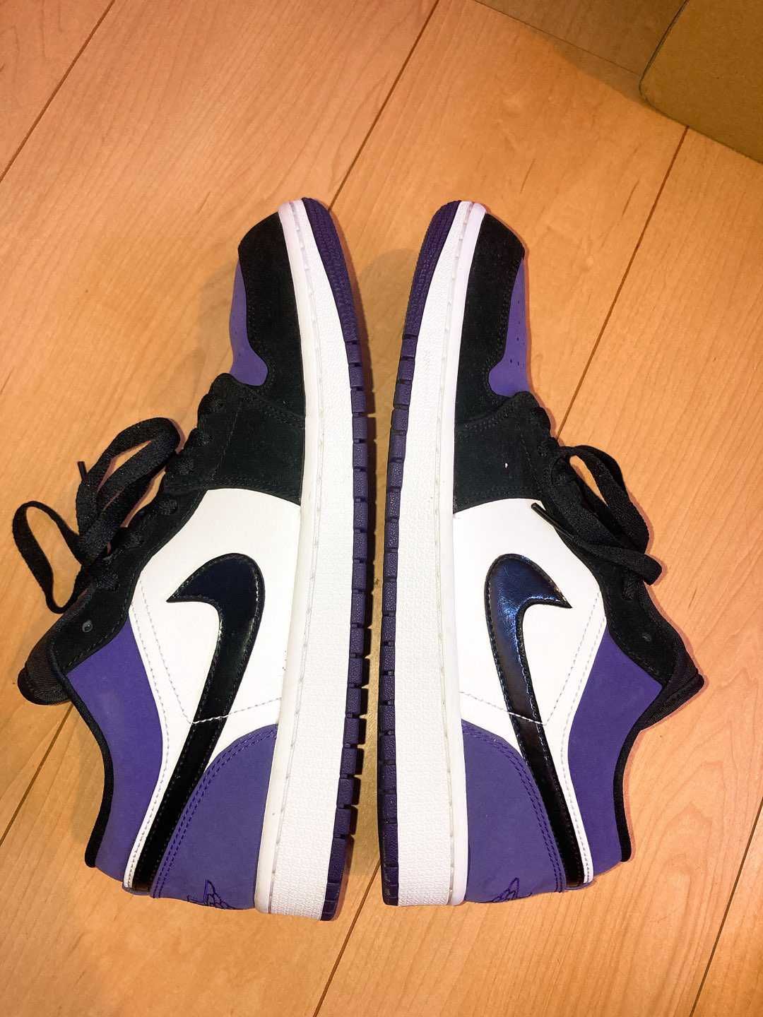 Nike Air Jordan 1 Retro Low "White/Black/Court Purple" 