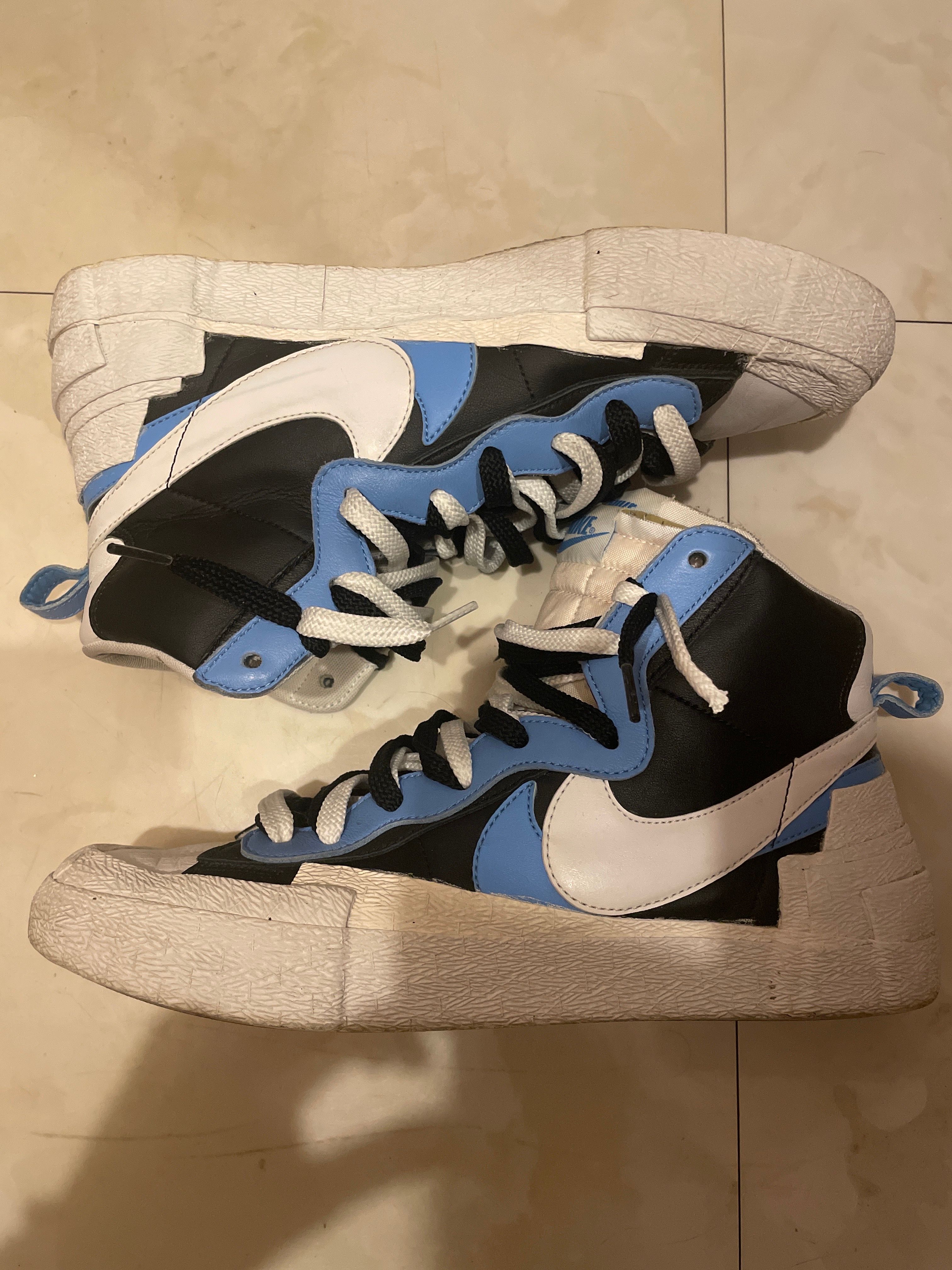 sacai × NIKE BLAZER MID "BLACK / BLUE"