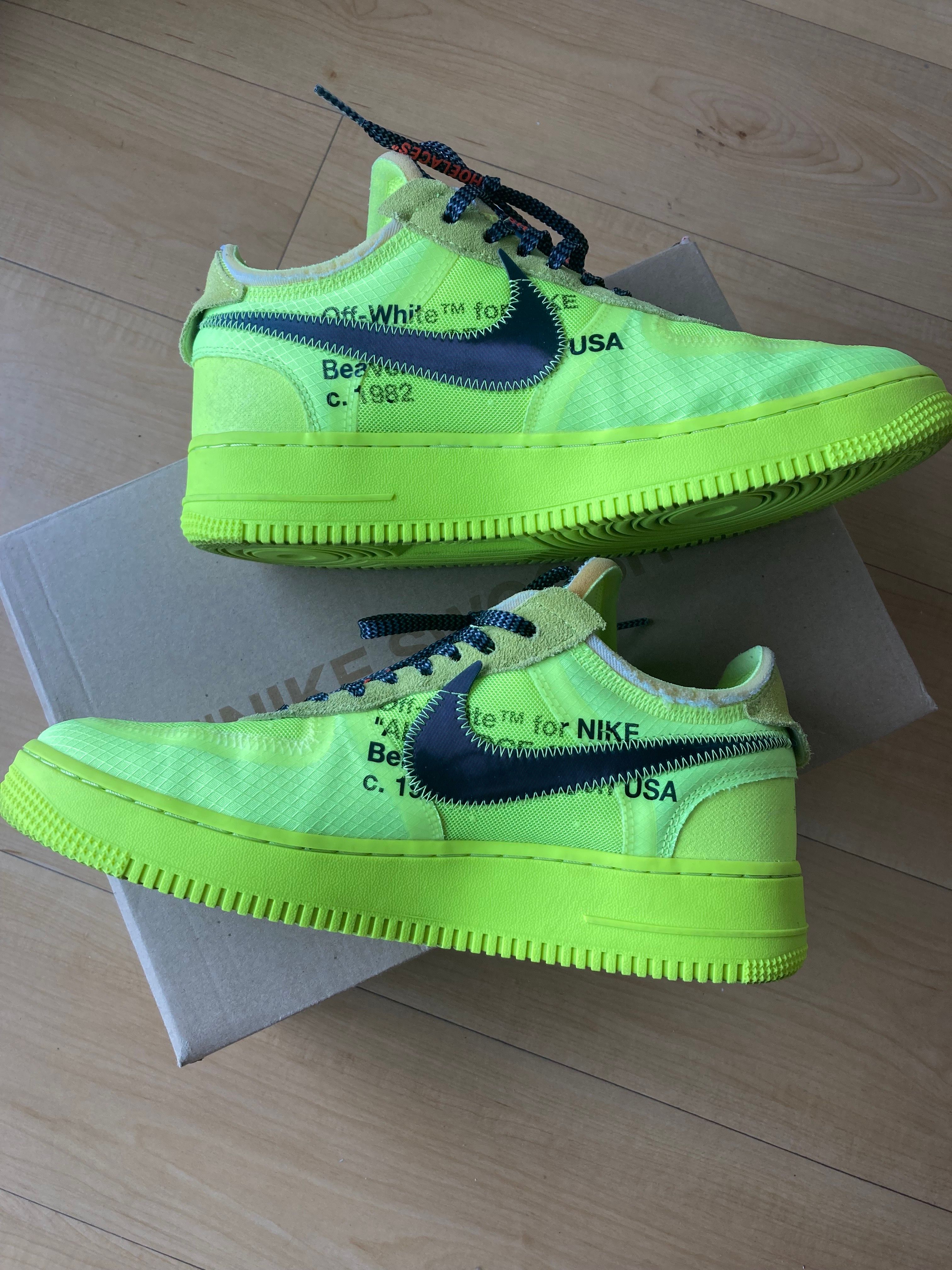Off-White × Nike Air Force 1 Low "Volt"