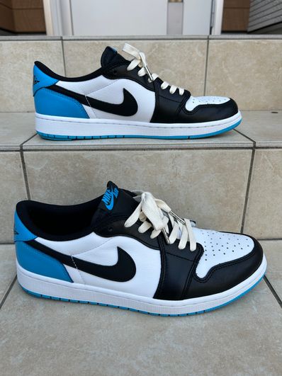 Nike Air Jordan 1 Low OG "Black and Dark Powder Blue/UNC"
