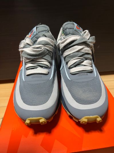 CLOT × Sacai × Nike LD Waffle "Grey Obsidian/Cool Grey"