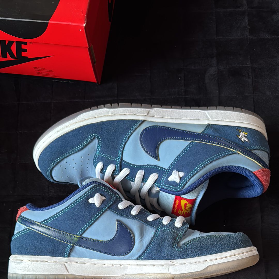 Why So Sad? × Nike SB Dunk Low "Coastal Blue/Speed Yellow-University Red"