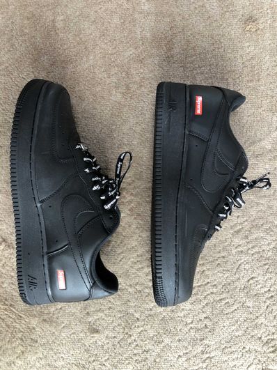 Supreme × Nike Air Force 1 Low "Black"