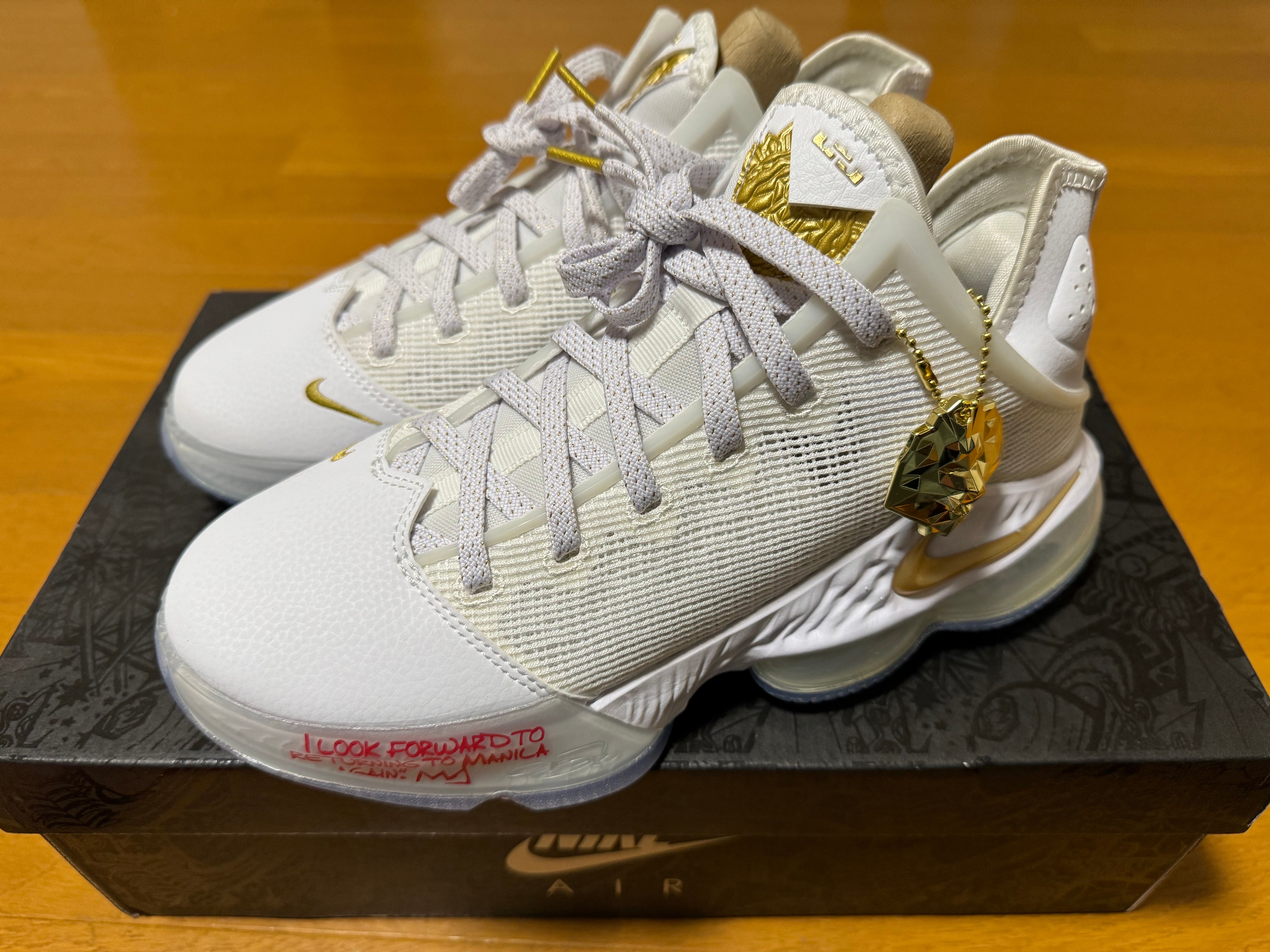Nike Lebron 19 Low "White/Metallc Gold"