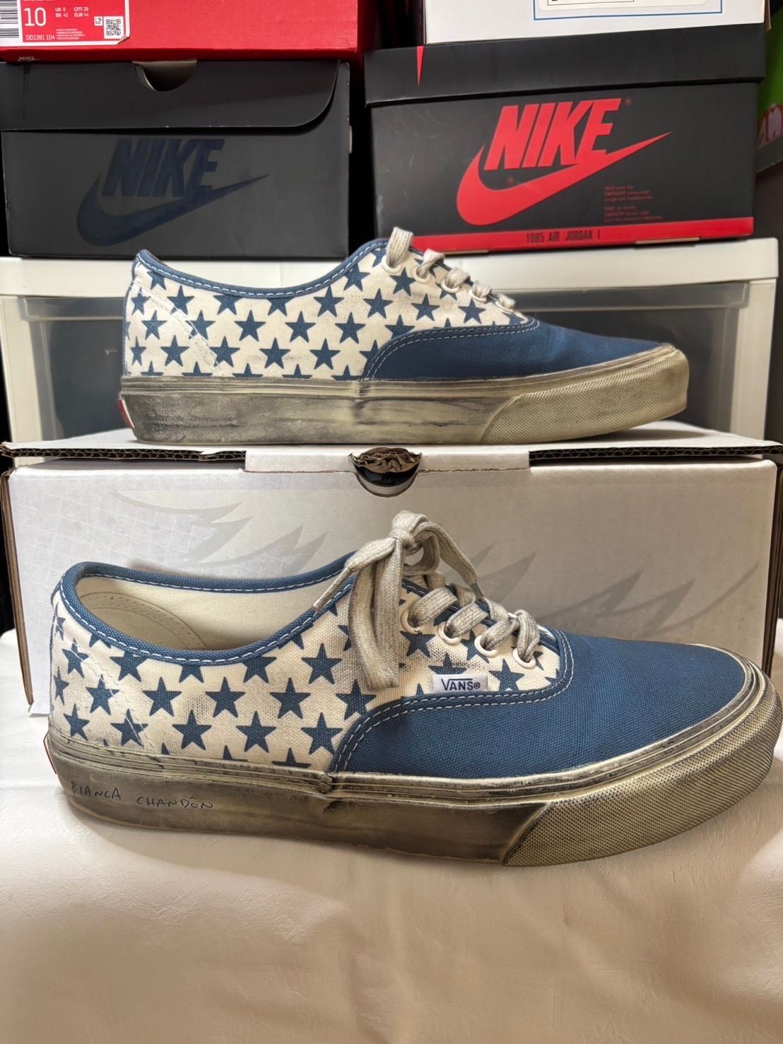 Bianca Chandon × Vault by Vans Authentic VLT LX "Navy/White"