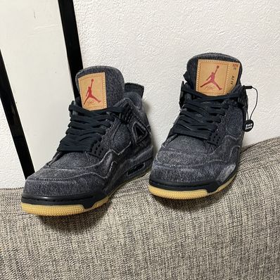 Nike × Levi's Air Jordan 4 "Black Denim" (Tag: ®)
