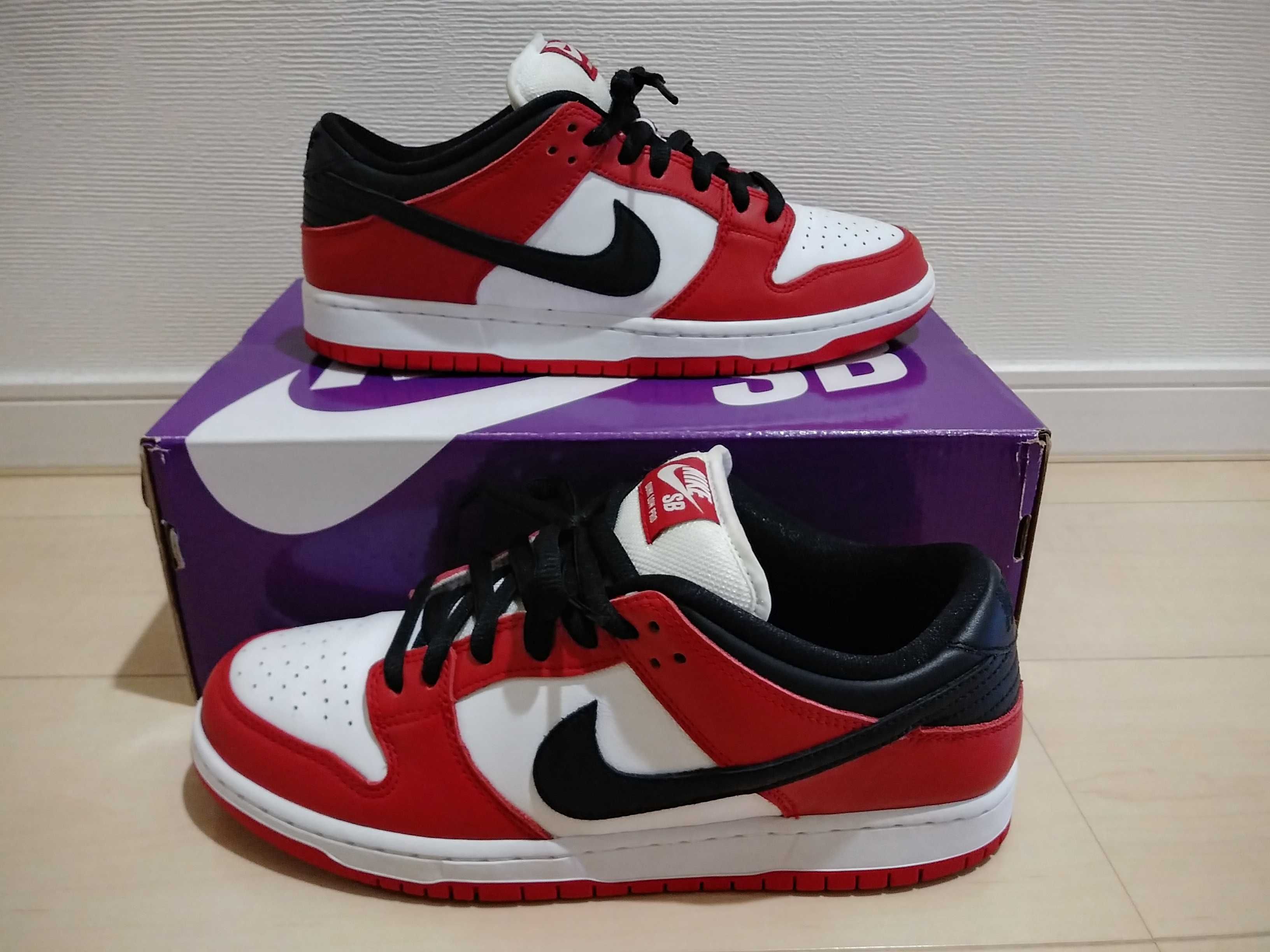 Nike SB Dunk Low Pro "J-Pack Chicago/Varsity Red and White"