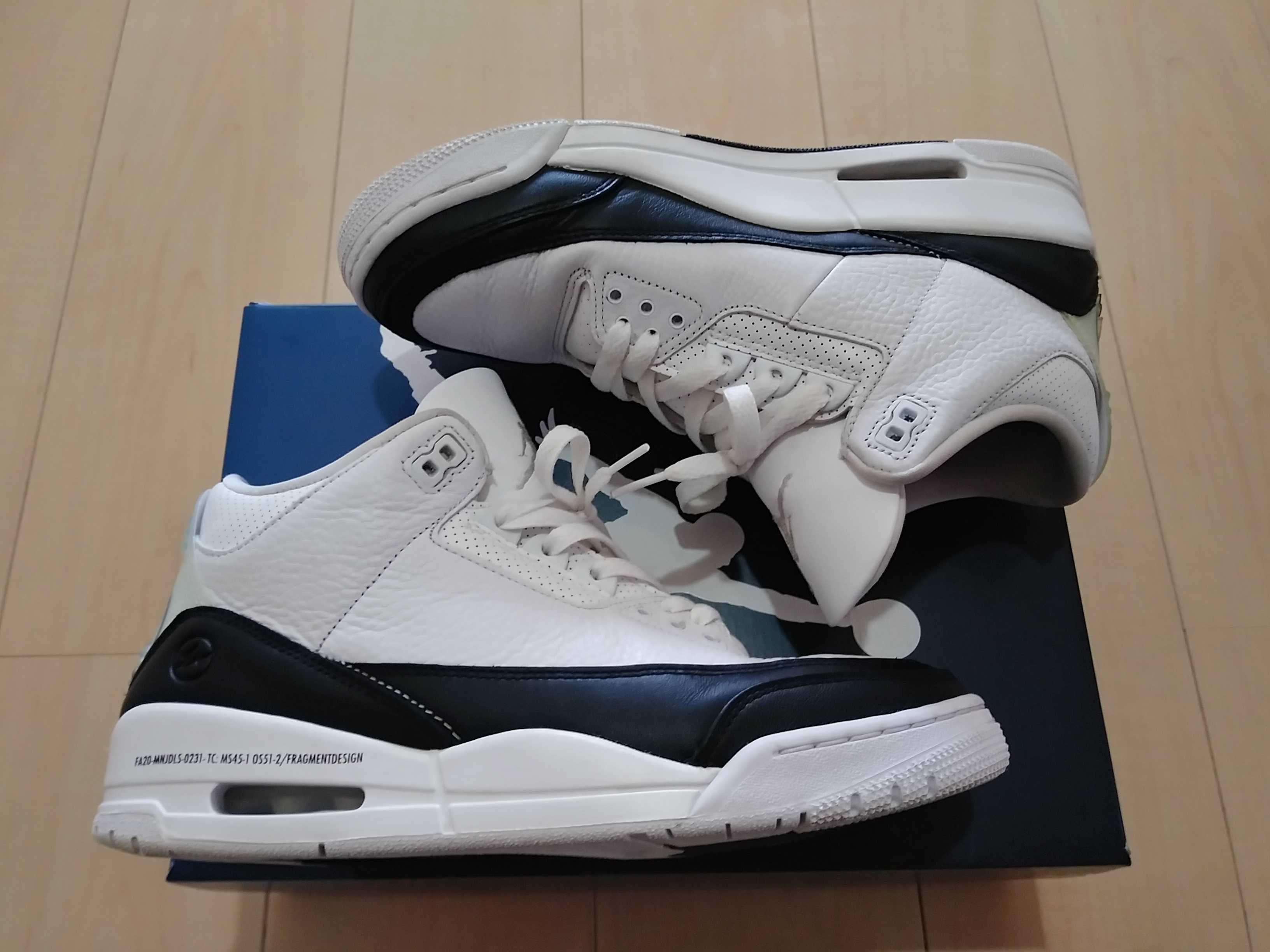 Fragment × Nike Air Jordan 3 "White/Black"