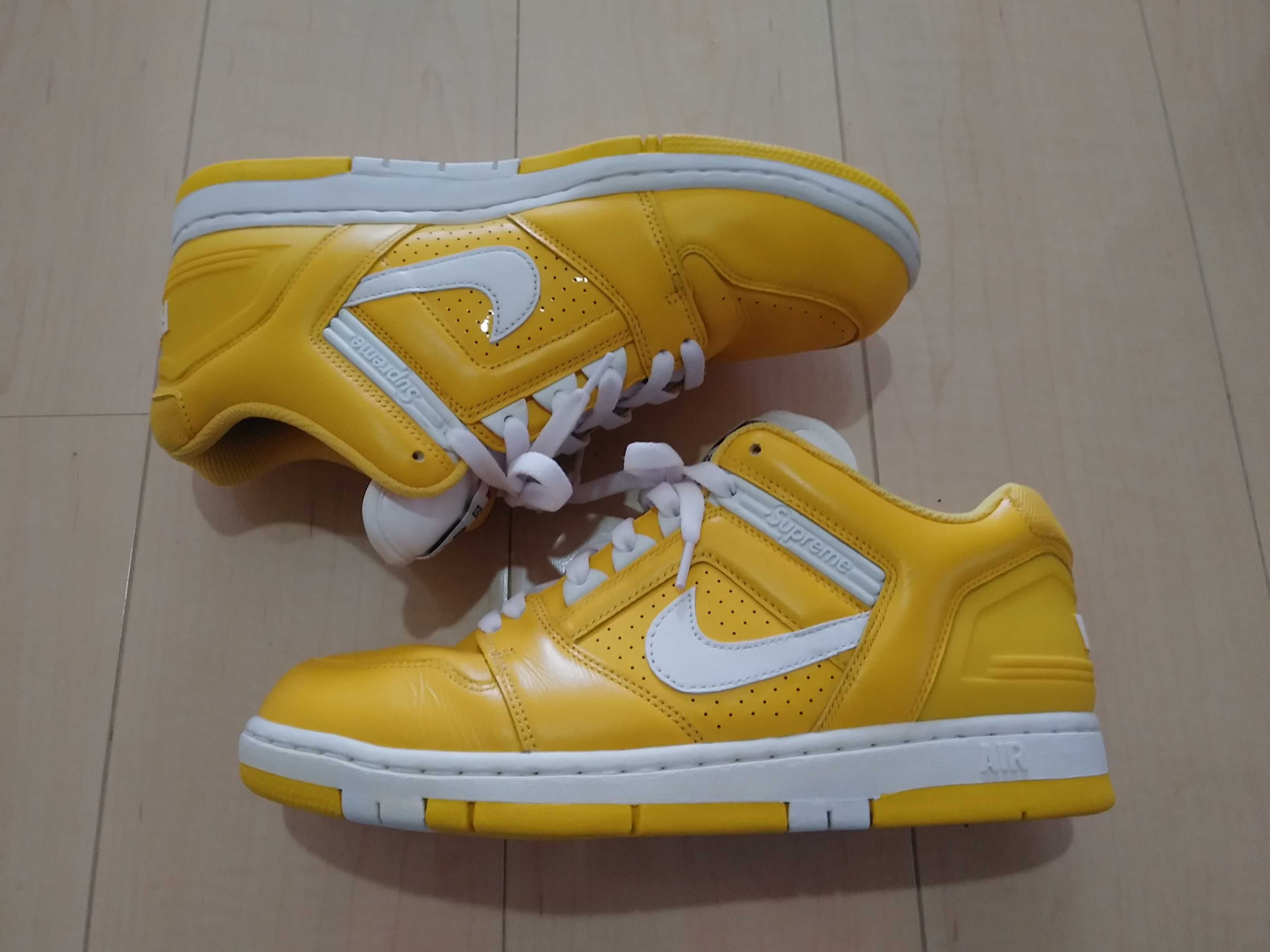 Supreme × Nike SB Air Force 2 "Varsity Maize"
