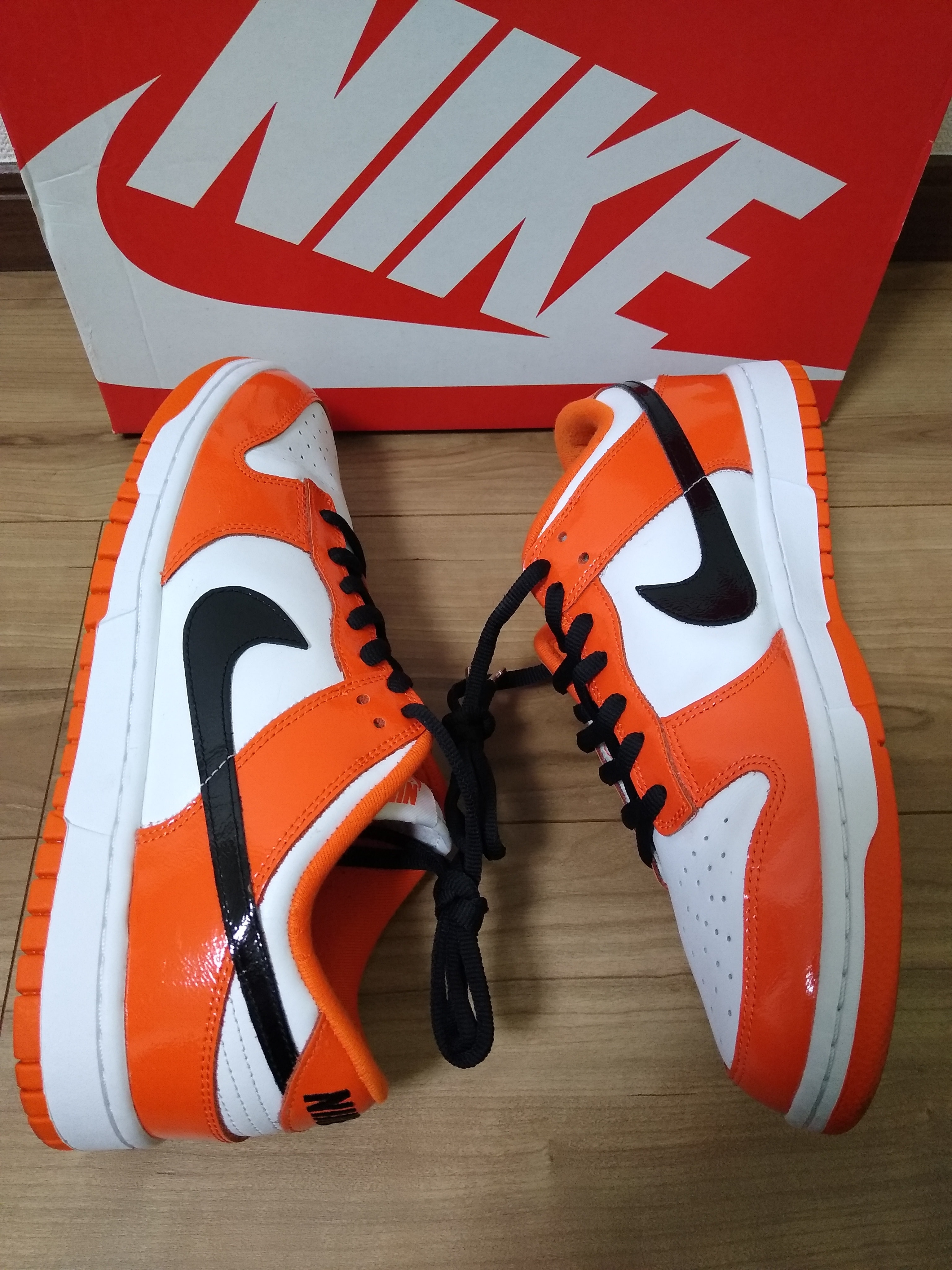 Nike Women's Dunk Low "Patent Orange"