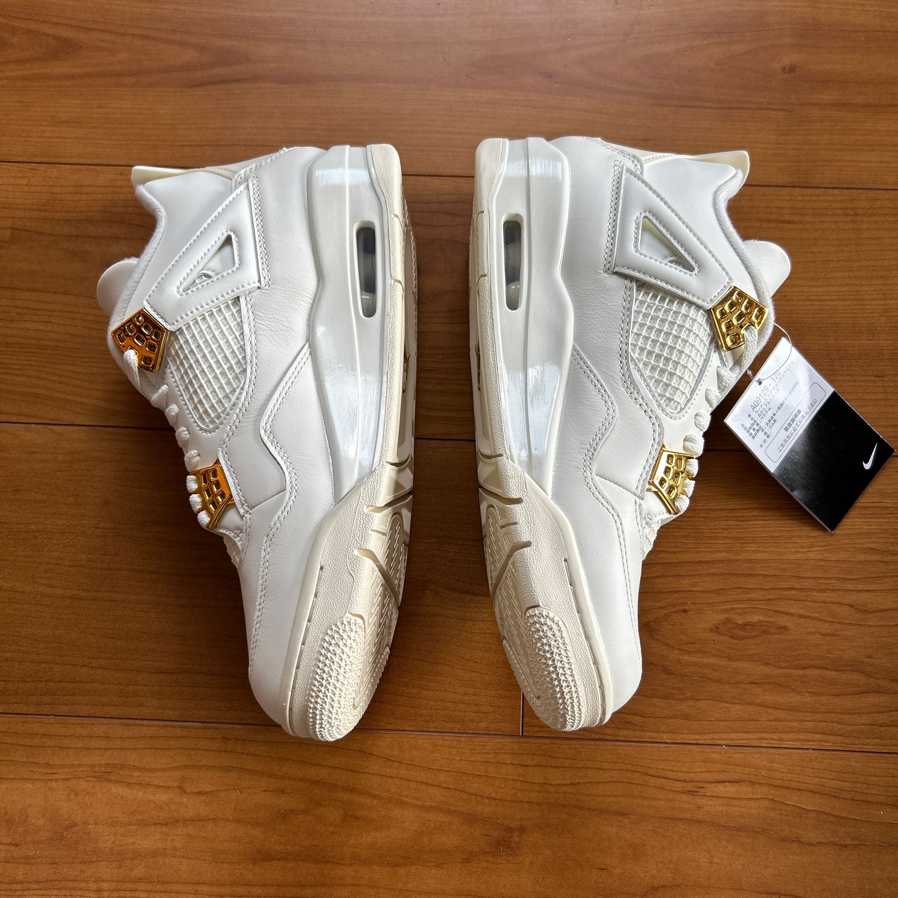 Nike Women's Air Jordan 4 Retro "White & Gold"