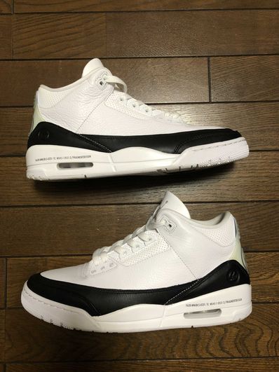 Fragment × Nike Air Jordan 3 "White/Black"