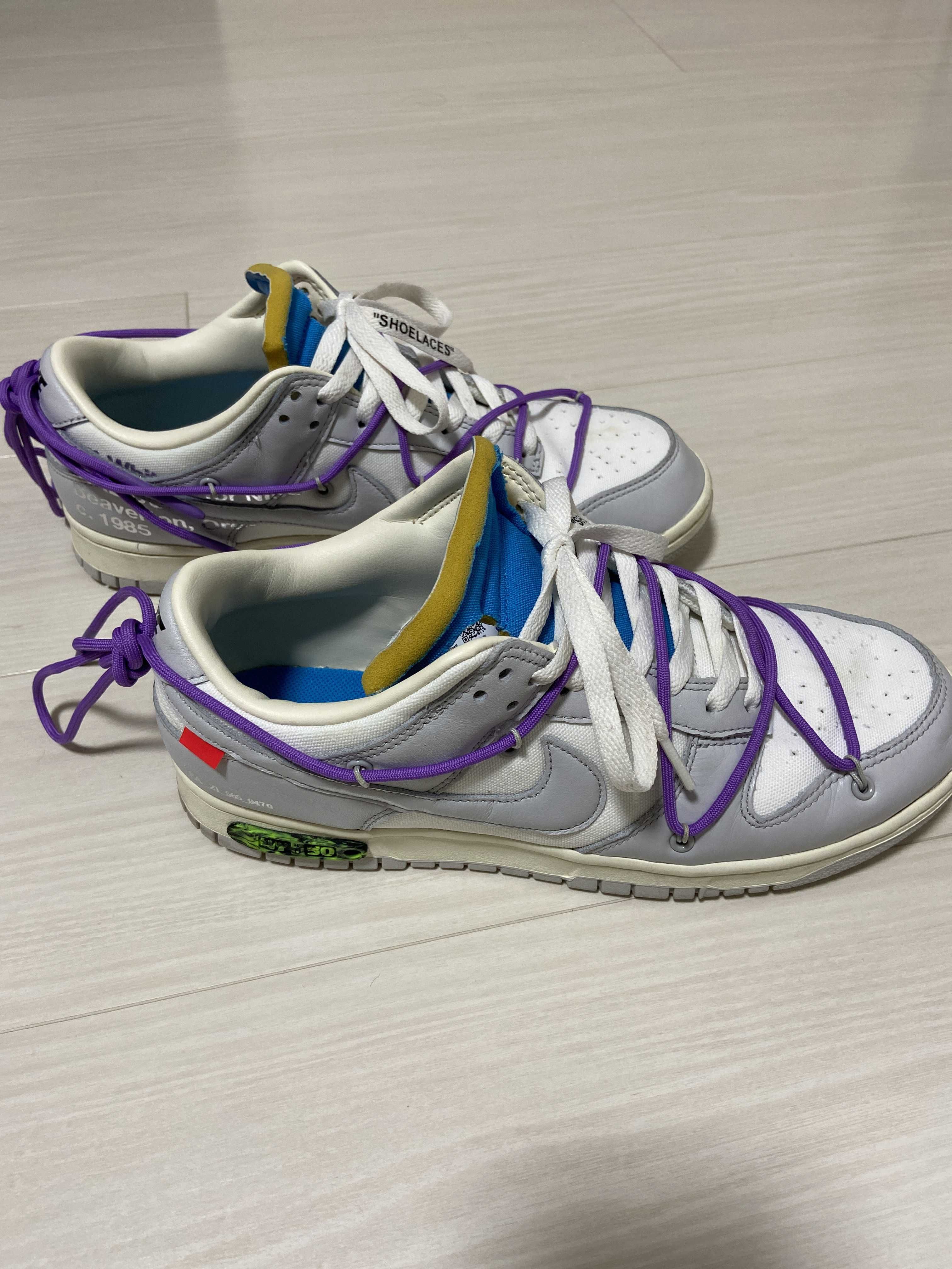 Off-White × Nike Dunk Low "Sail/Neutral Gray"