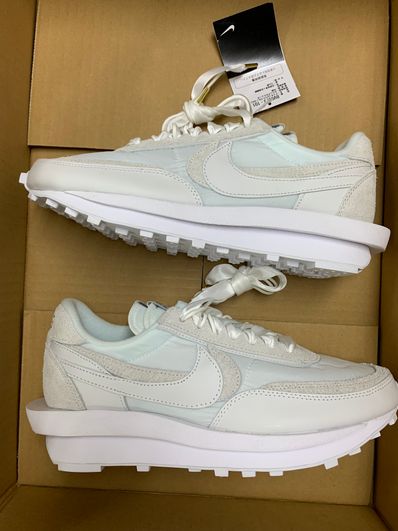 sacai × Nike LDV Waffle "Triple White"